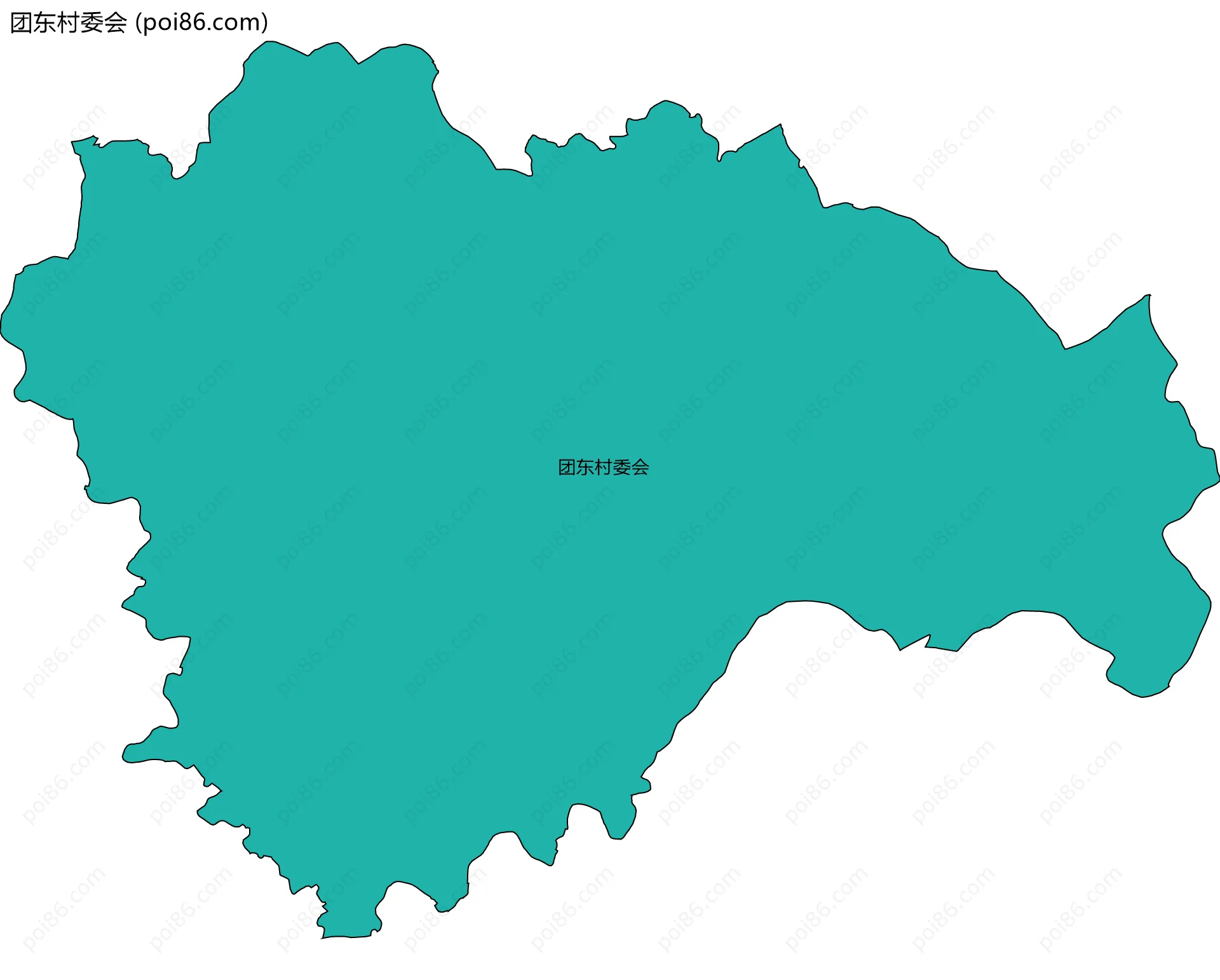 团东村委会边界地图