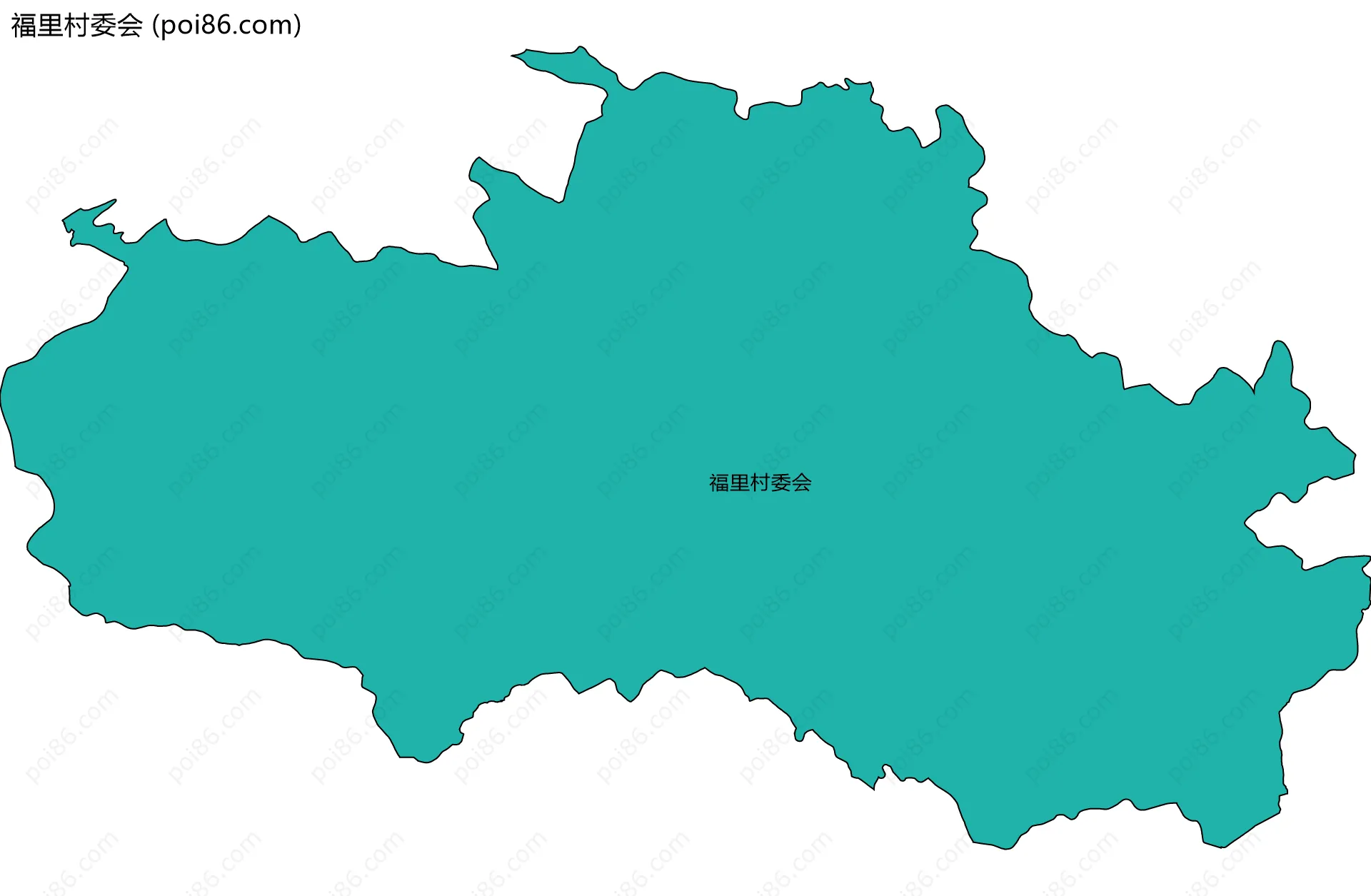 福里村委会边界地图