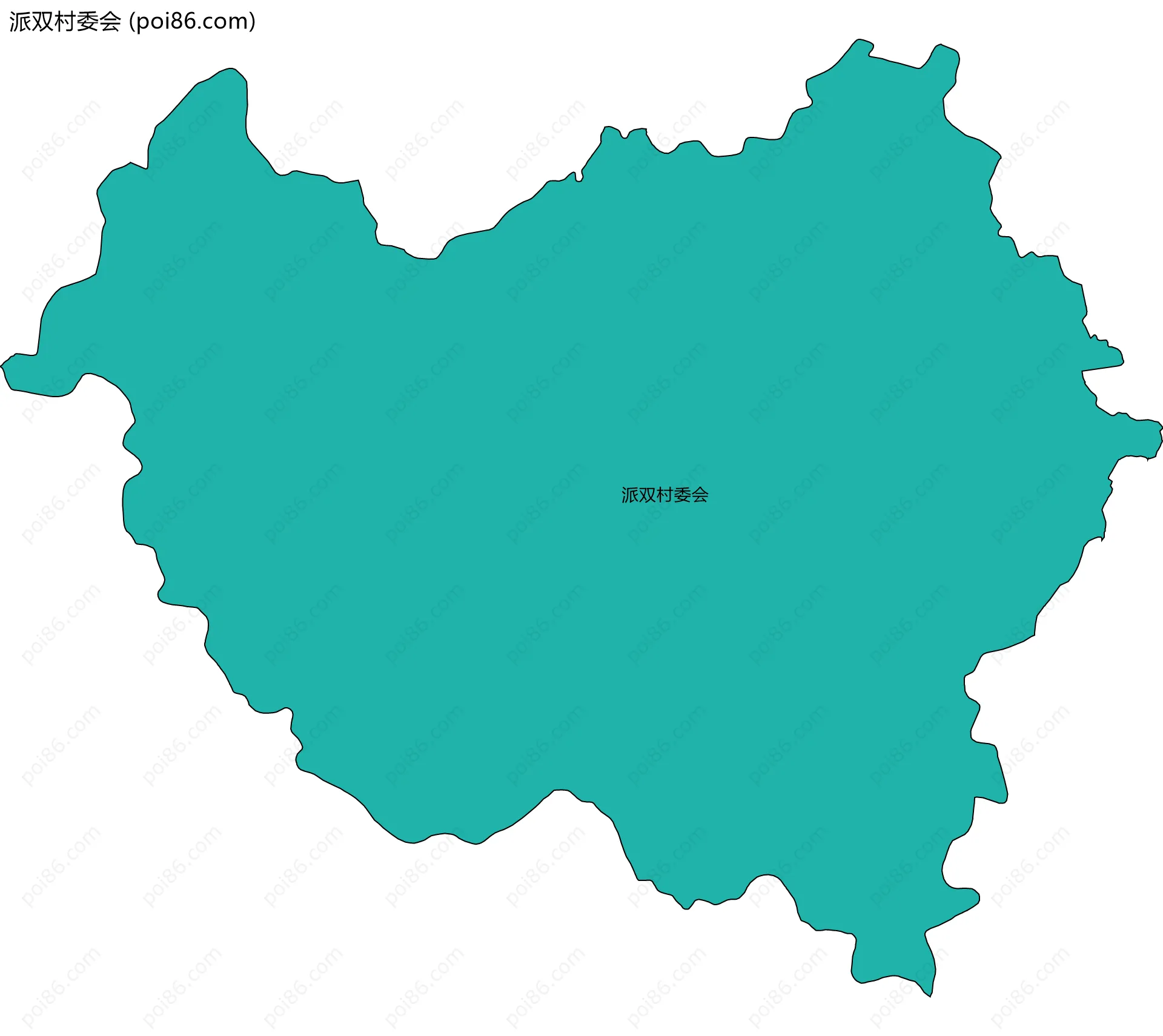 派双村委会边界地图