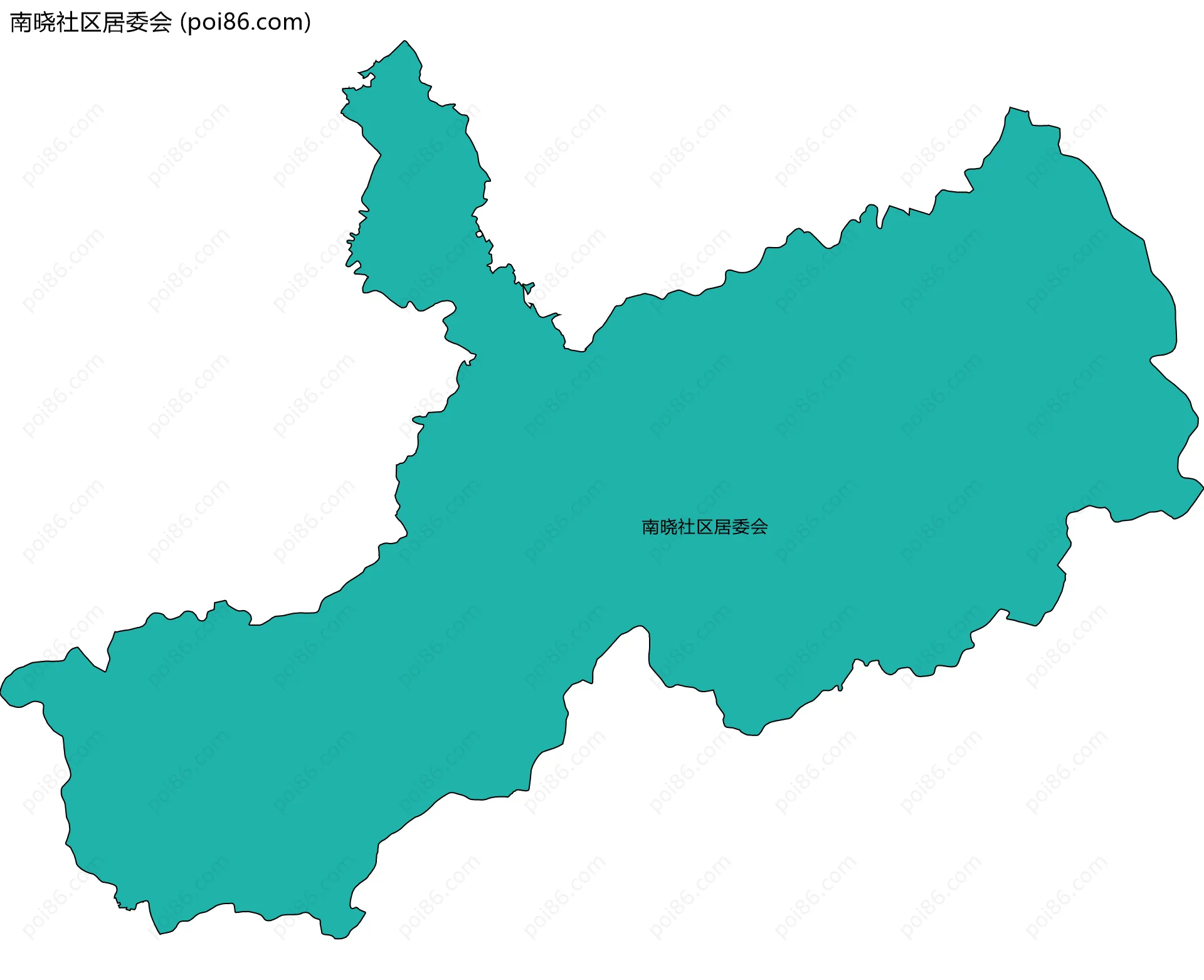 南晓社区居委会边界地图