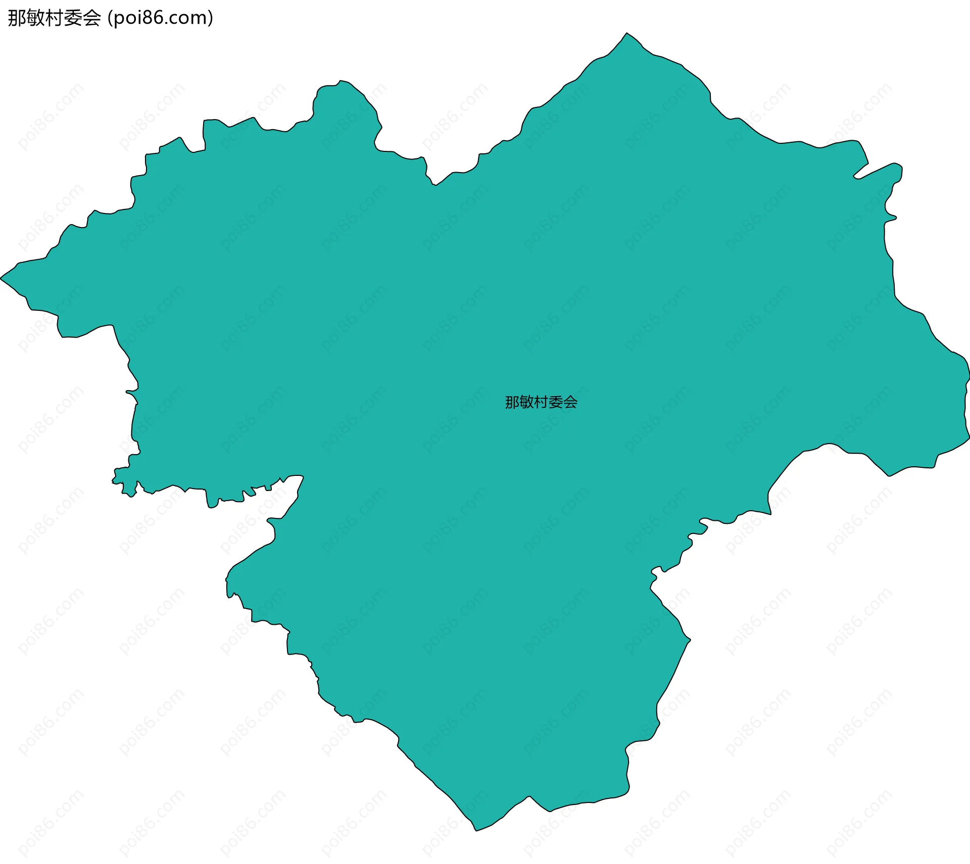 那敏村委会边界地图