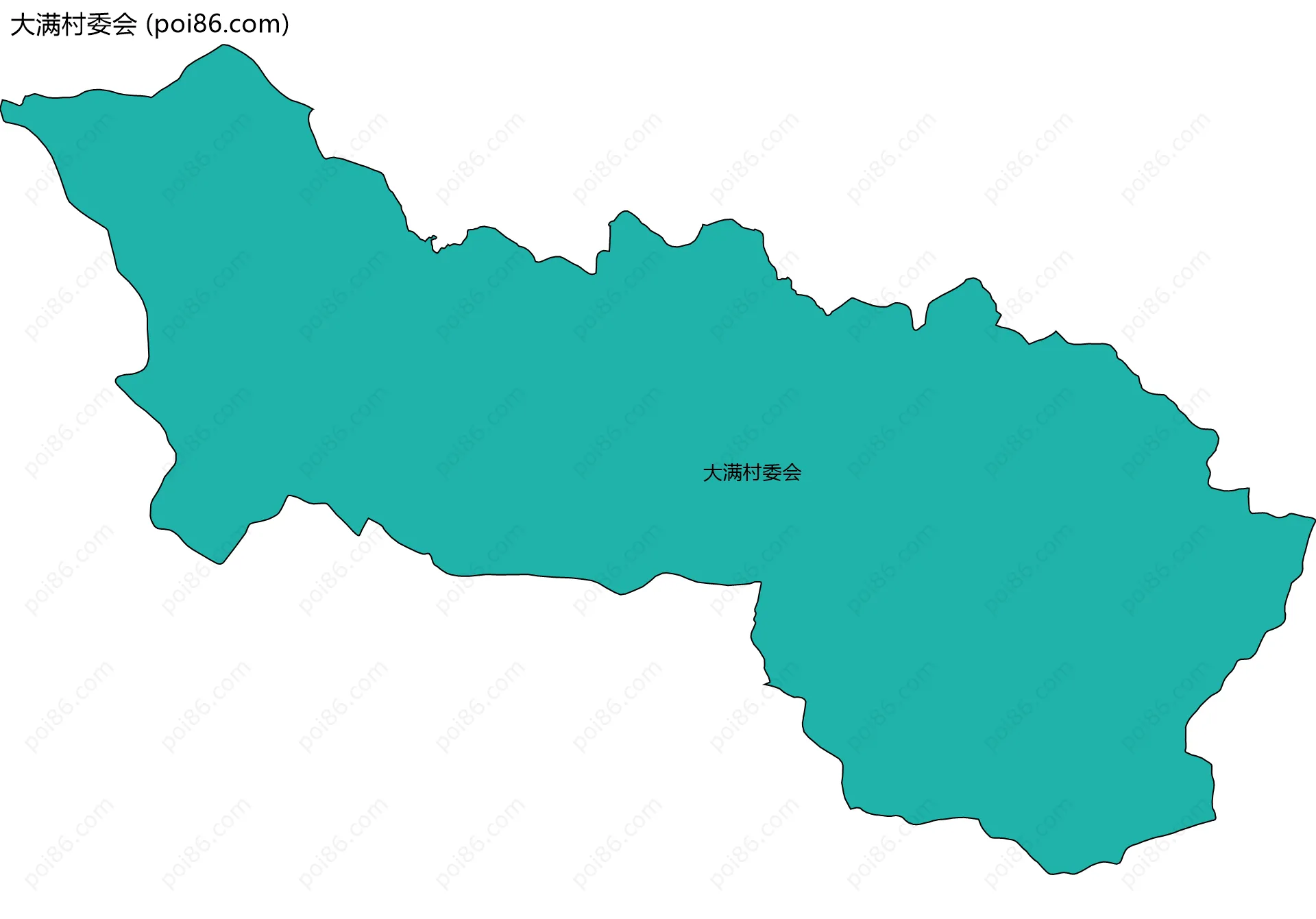 大满村委会边界地图