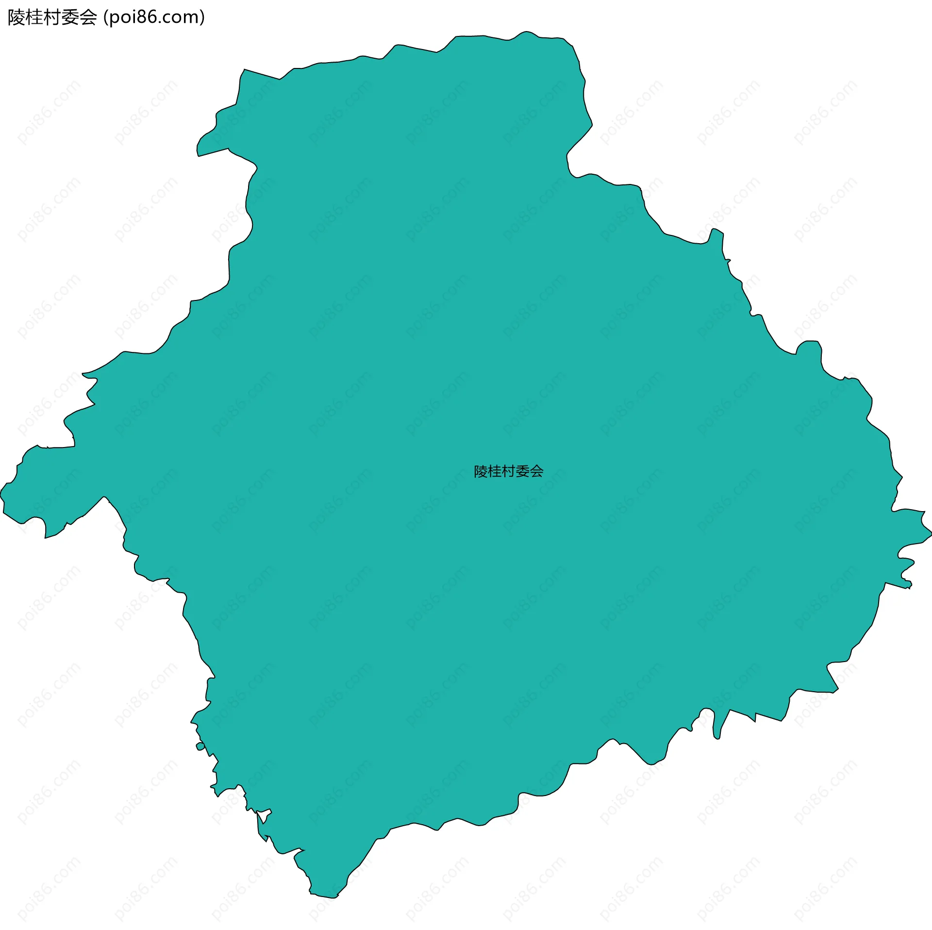 陵桂村委会边界地图