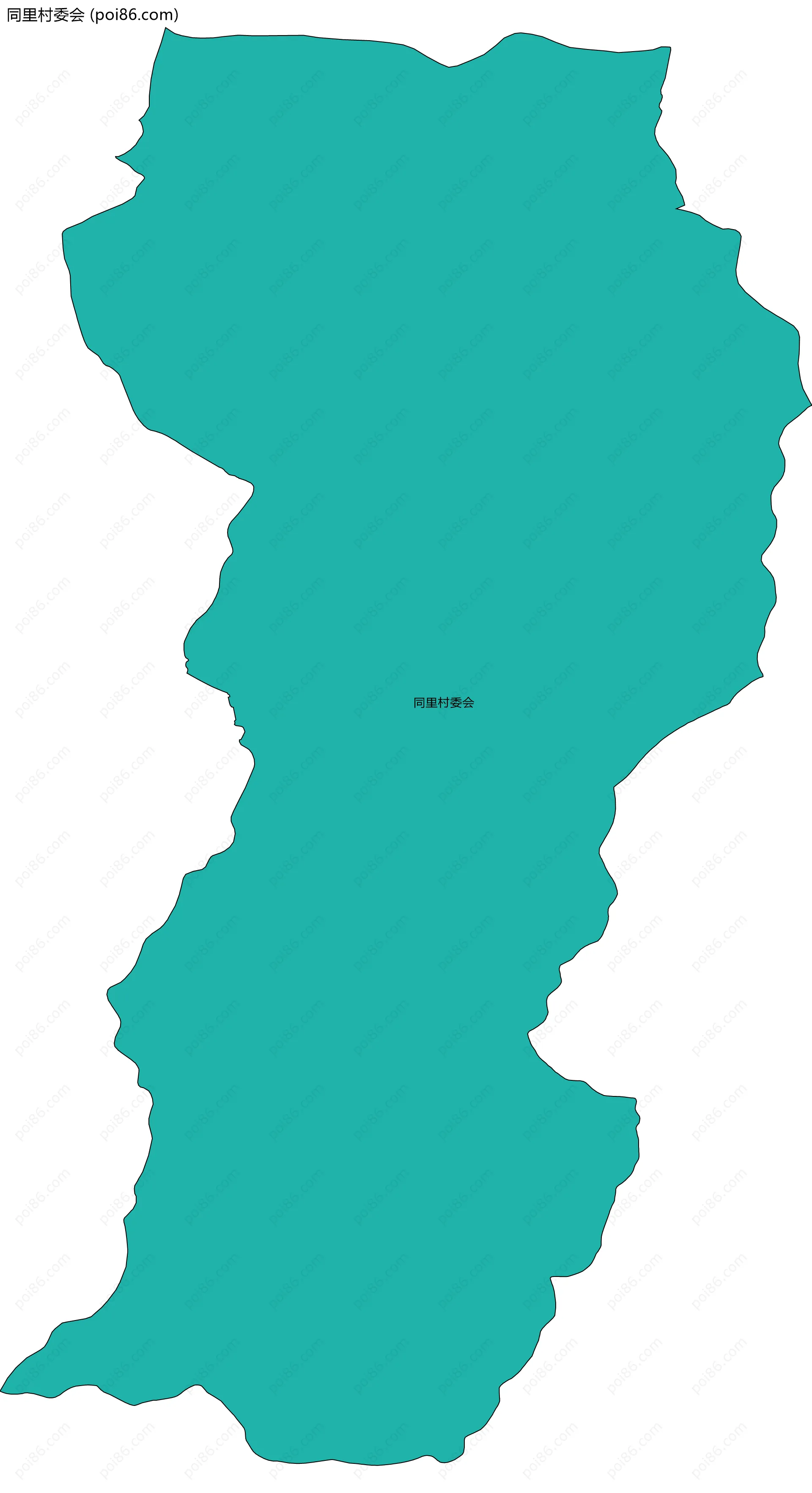 同里村委会边界地图