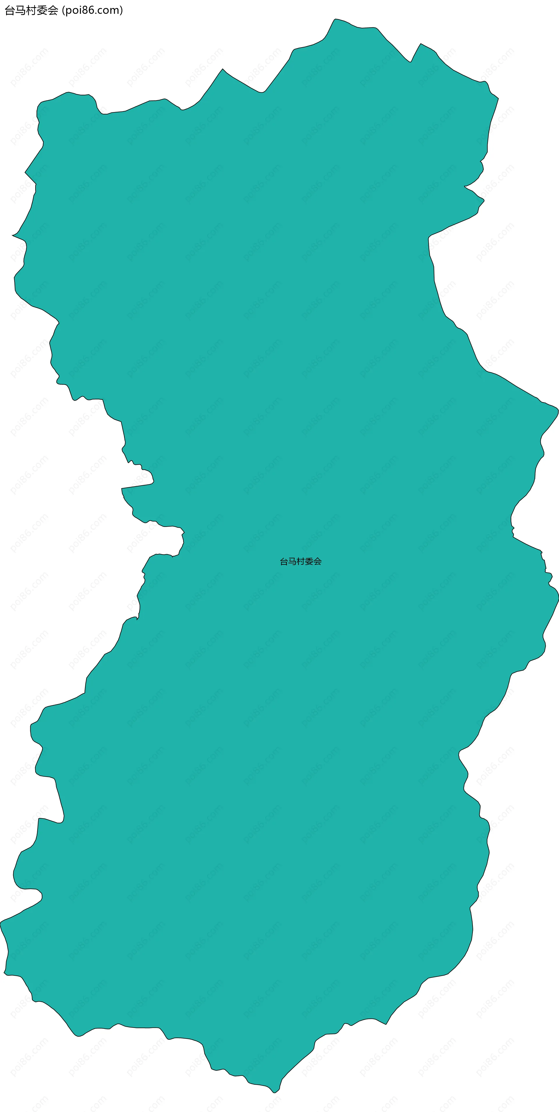 台马村委会边界地图