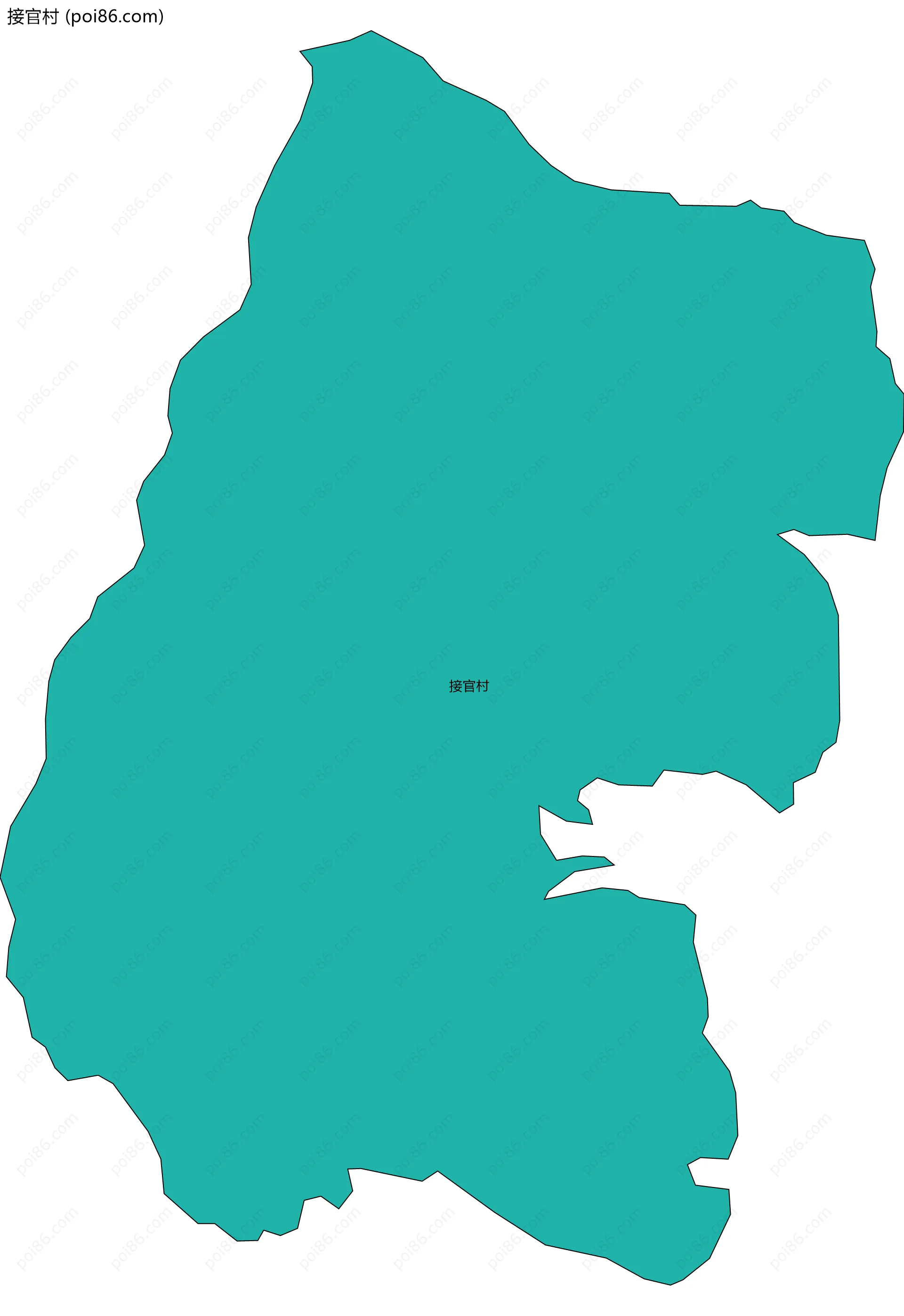 接官村边界地图