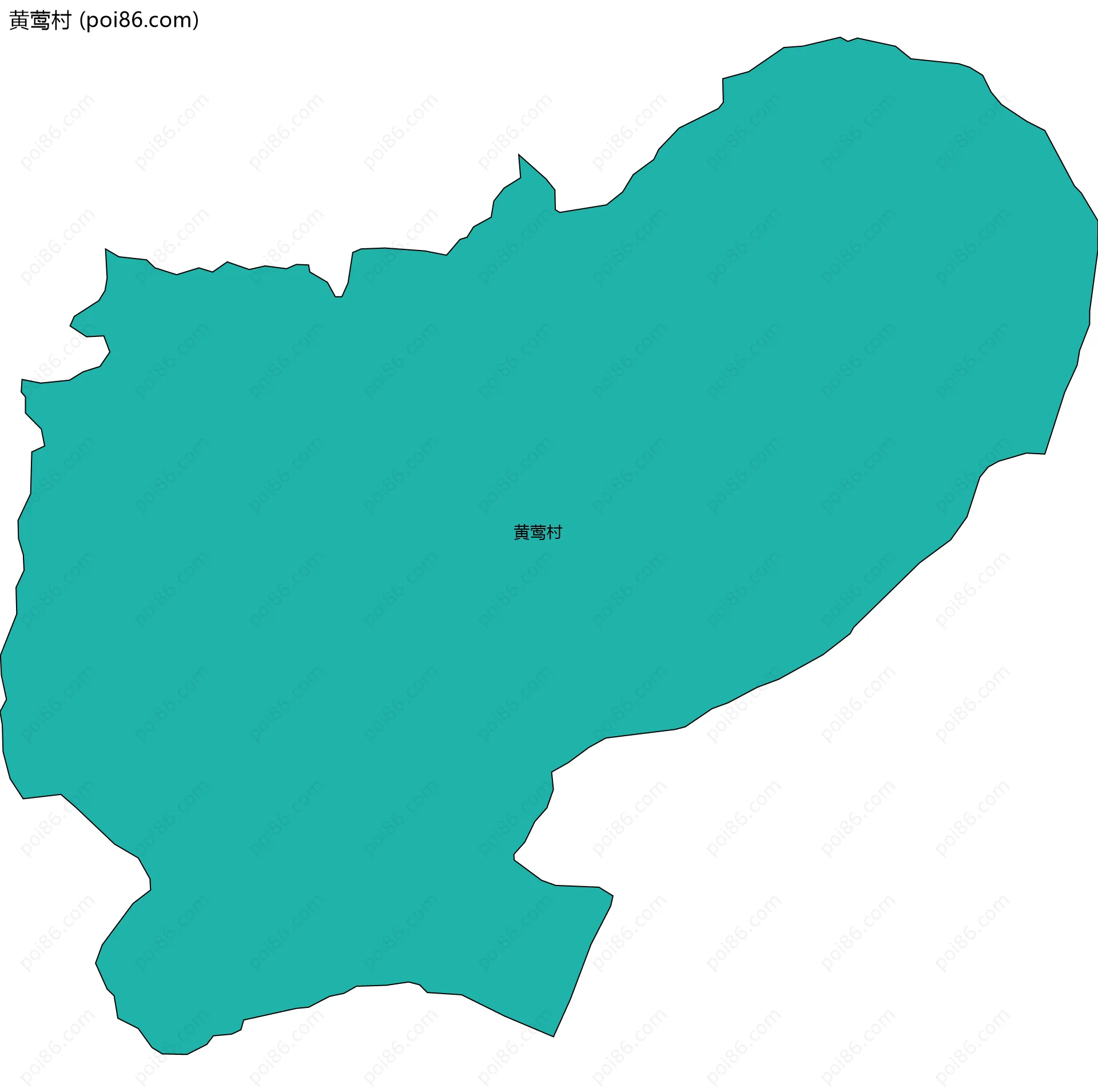 黄莺村边界地图