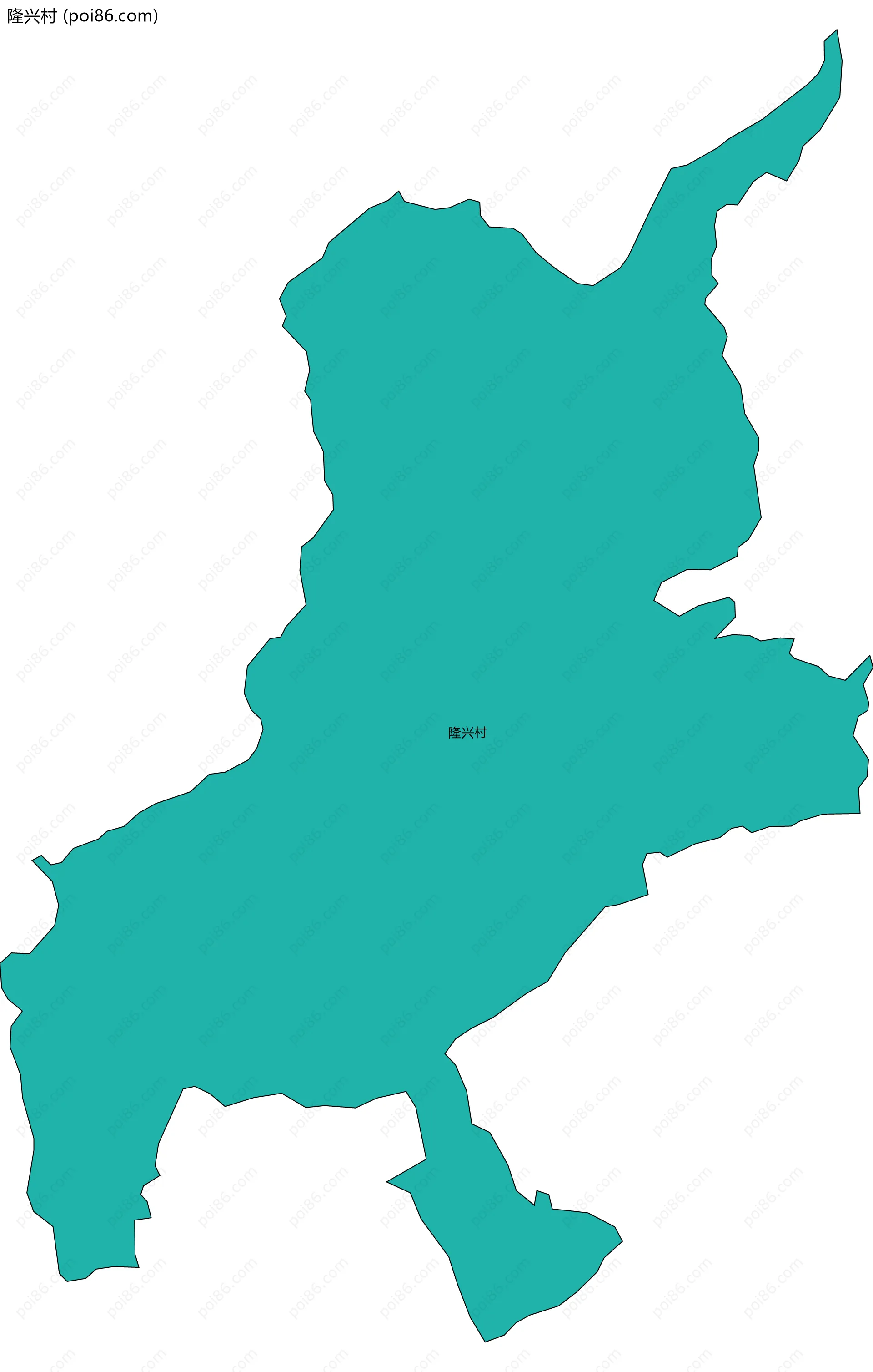 隆兴村边界地图