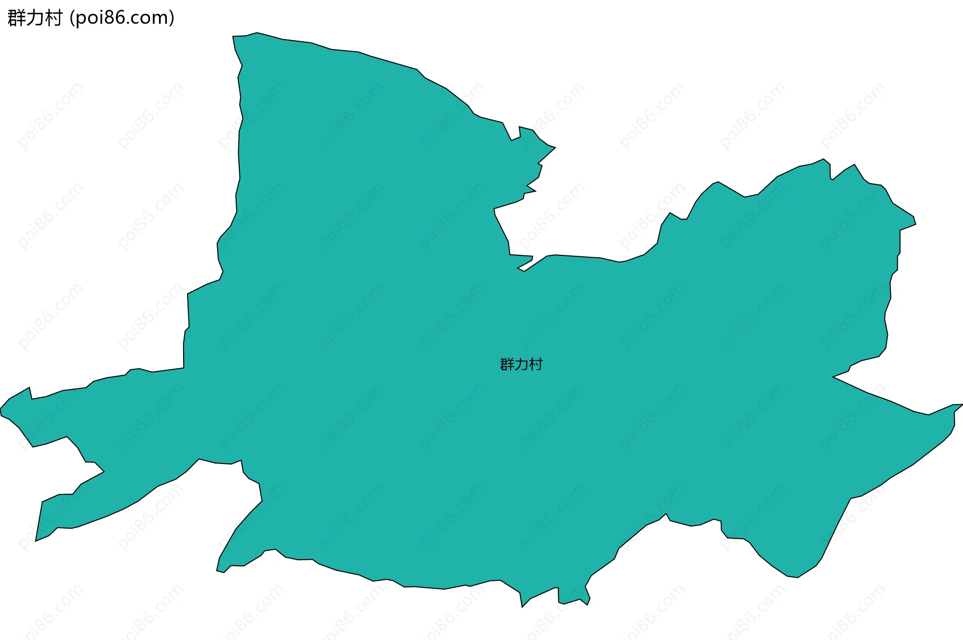 群力村边界地图