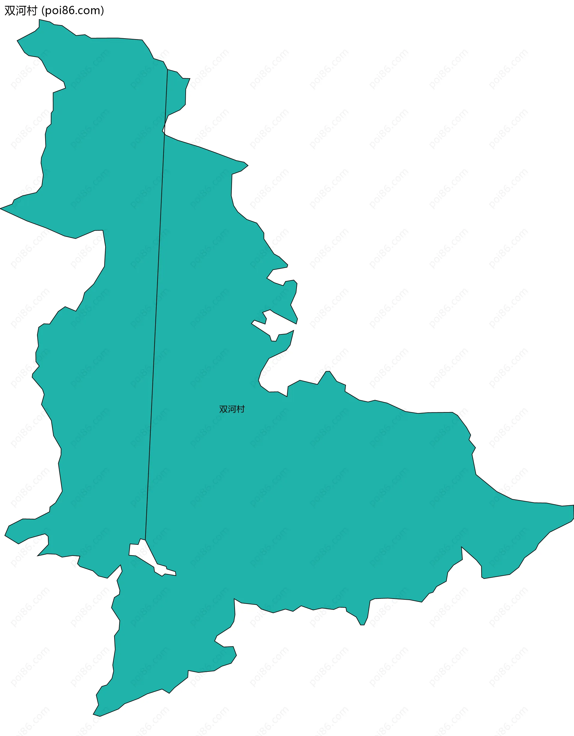 双河村边界地图