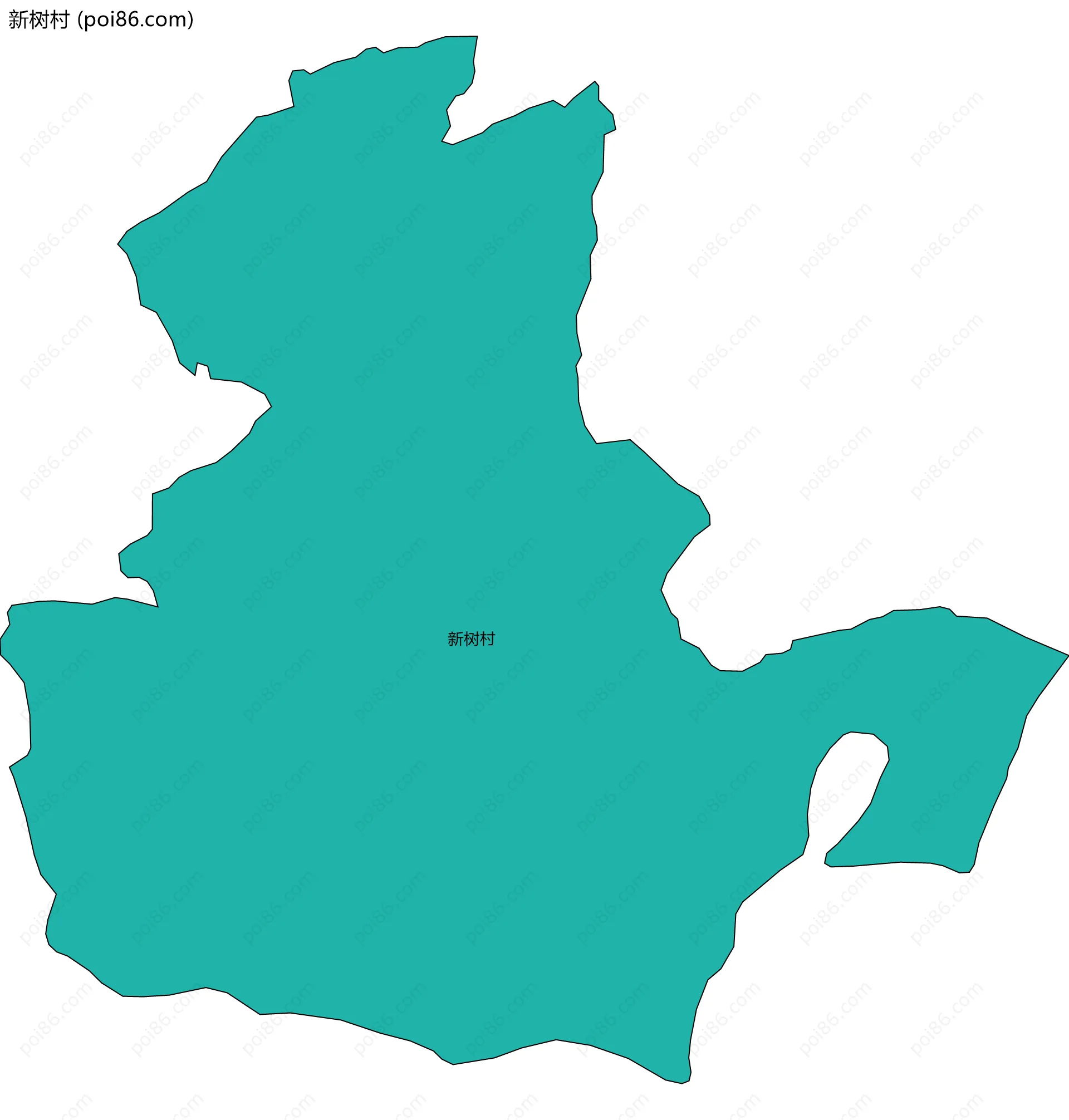 新树村边界地图