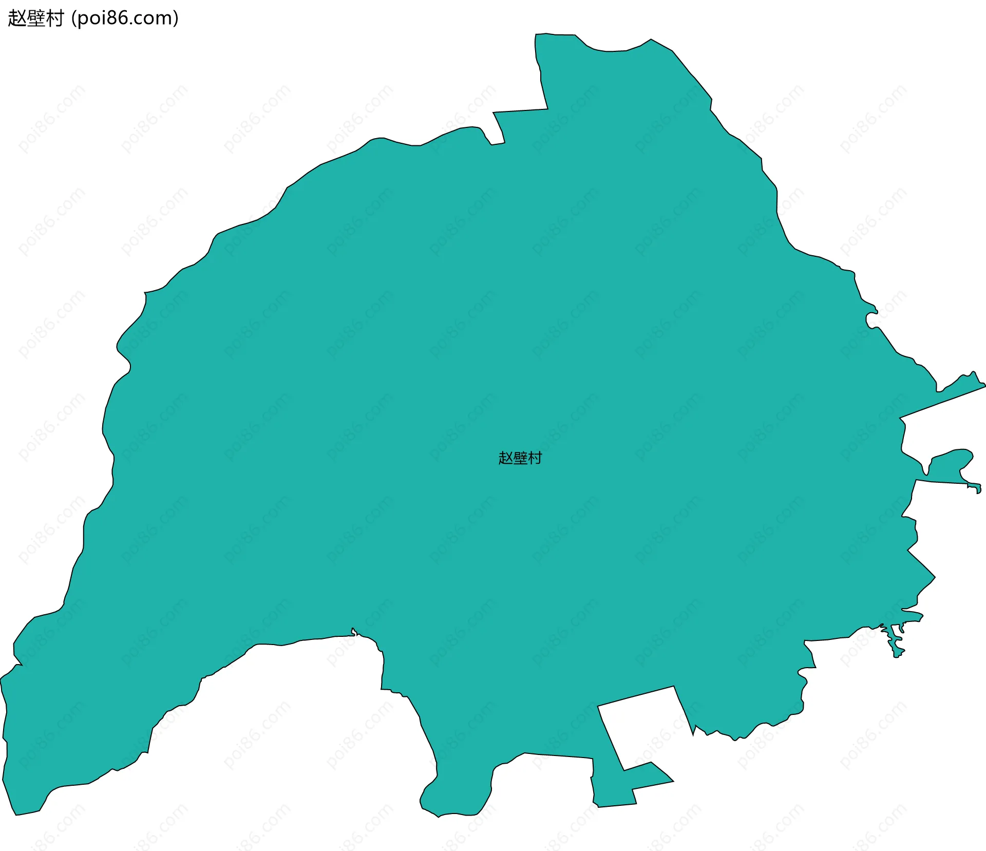 赵壁村边界地图