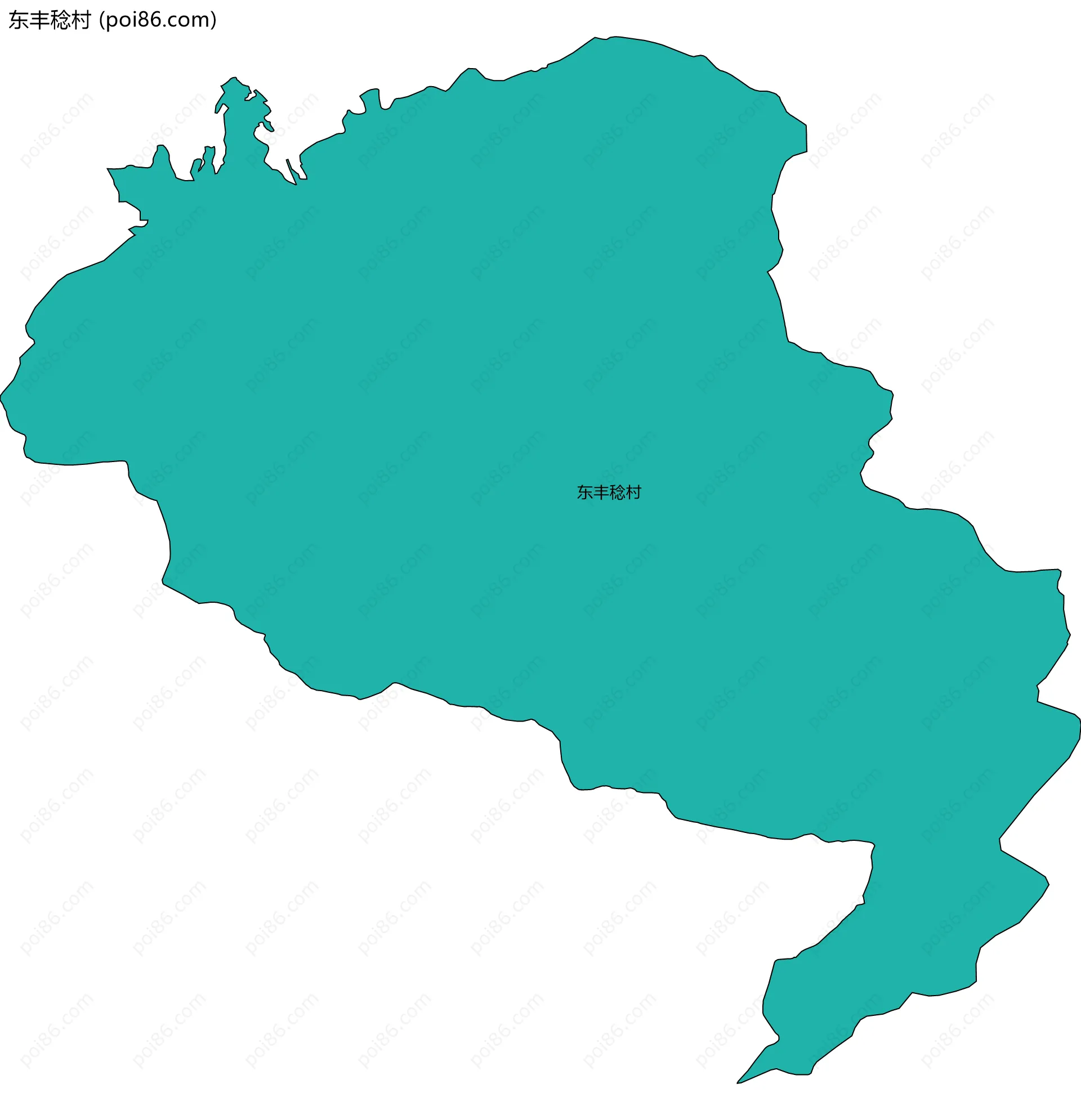 东丰稔村边界地图