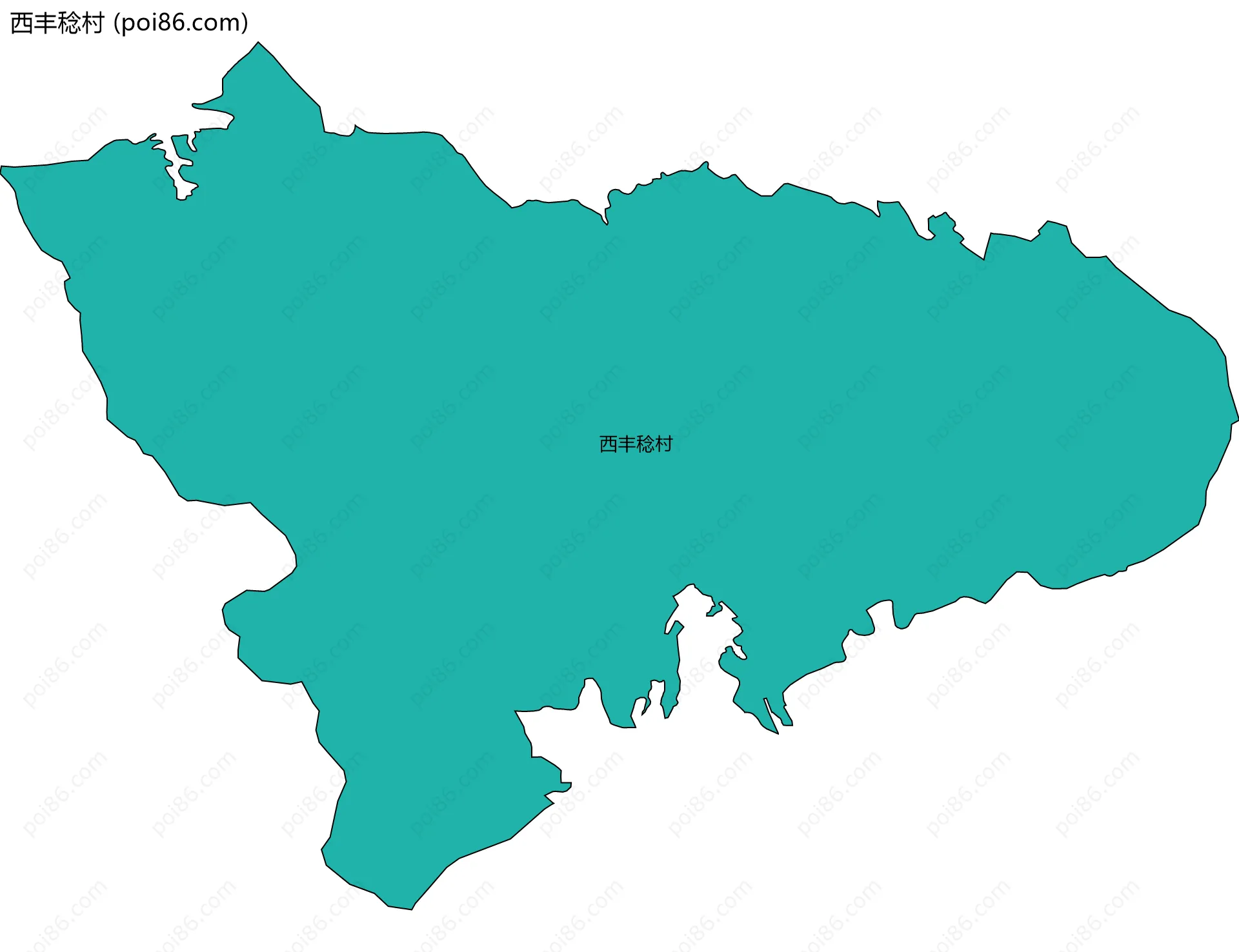 西丰稔村边界地图