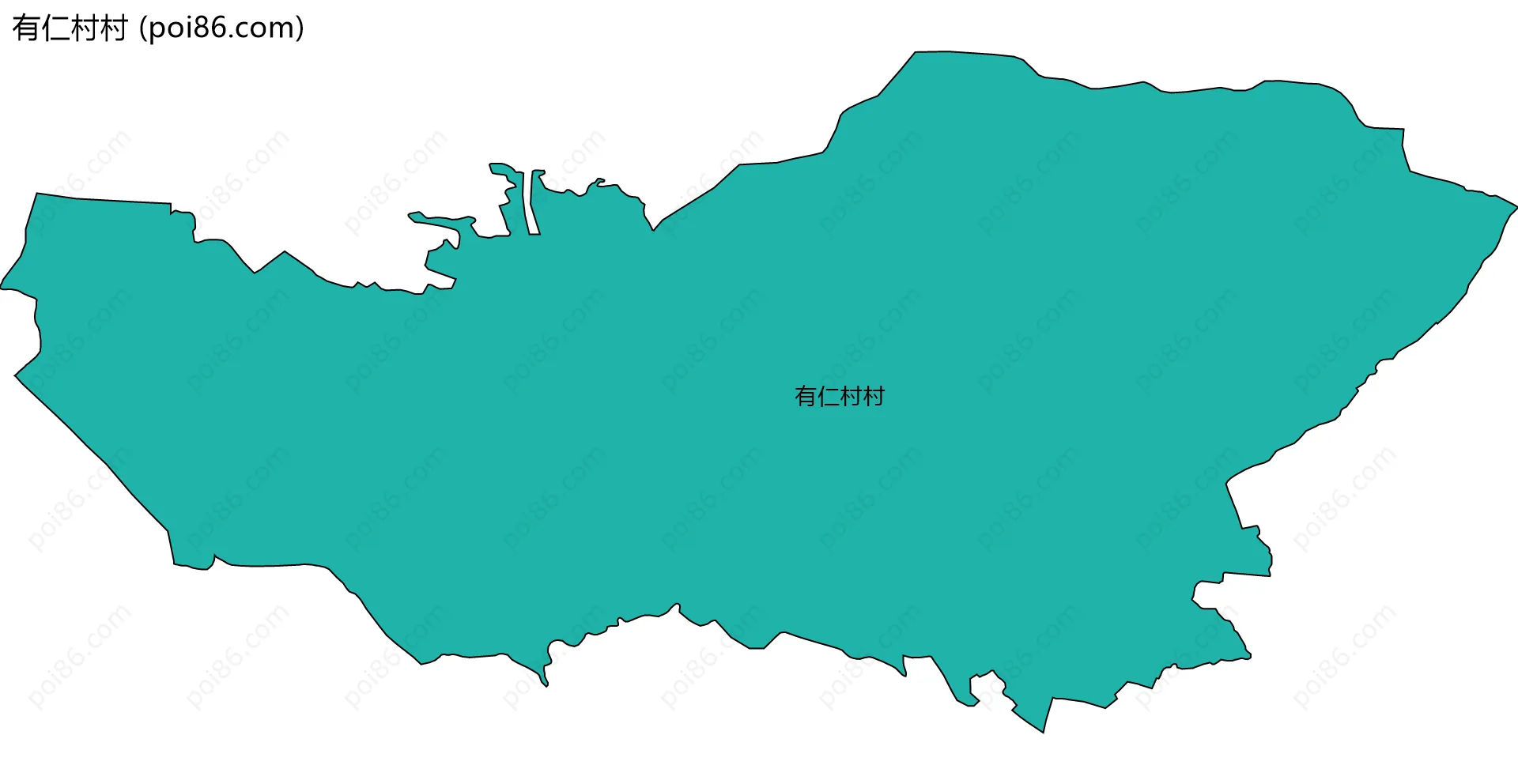 有仁村村边界地图