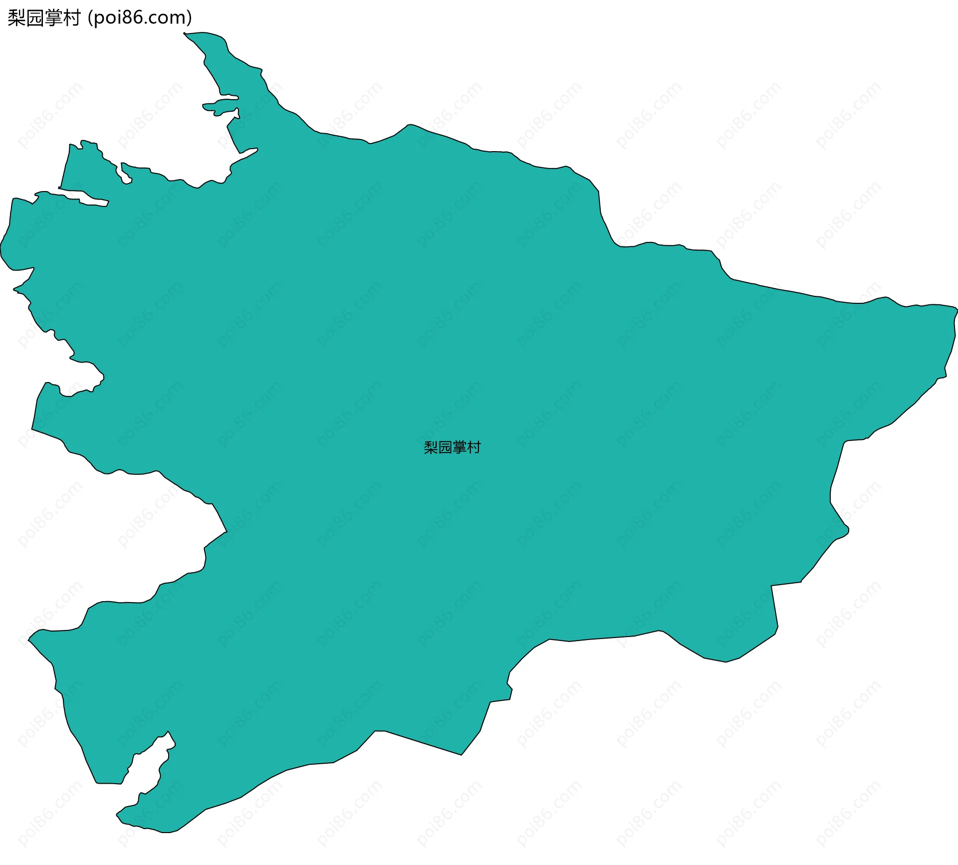 梨园掌村边界地图
