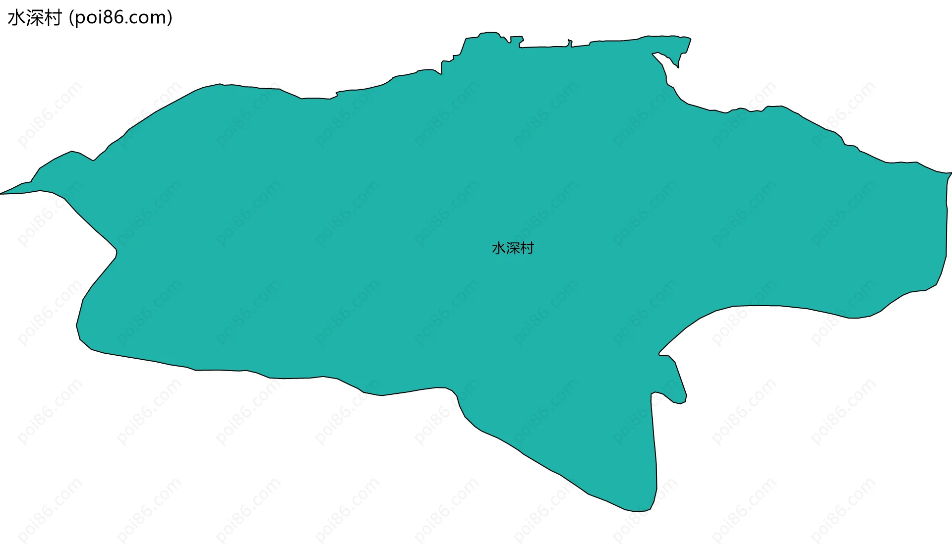 水深村边界地图