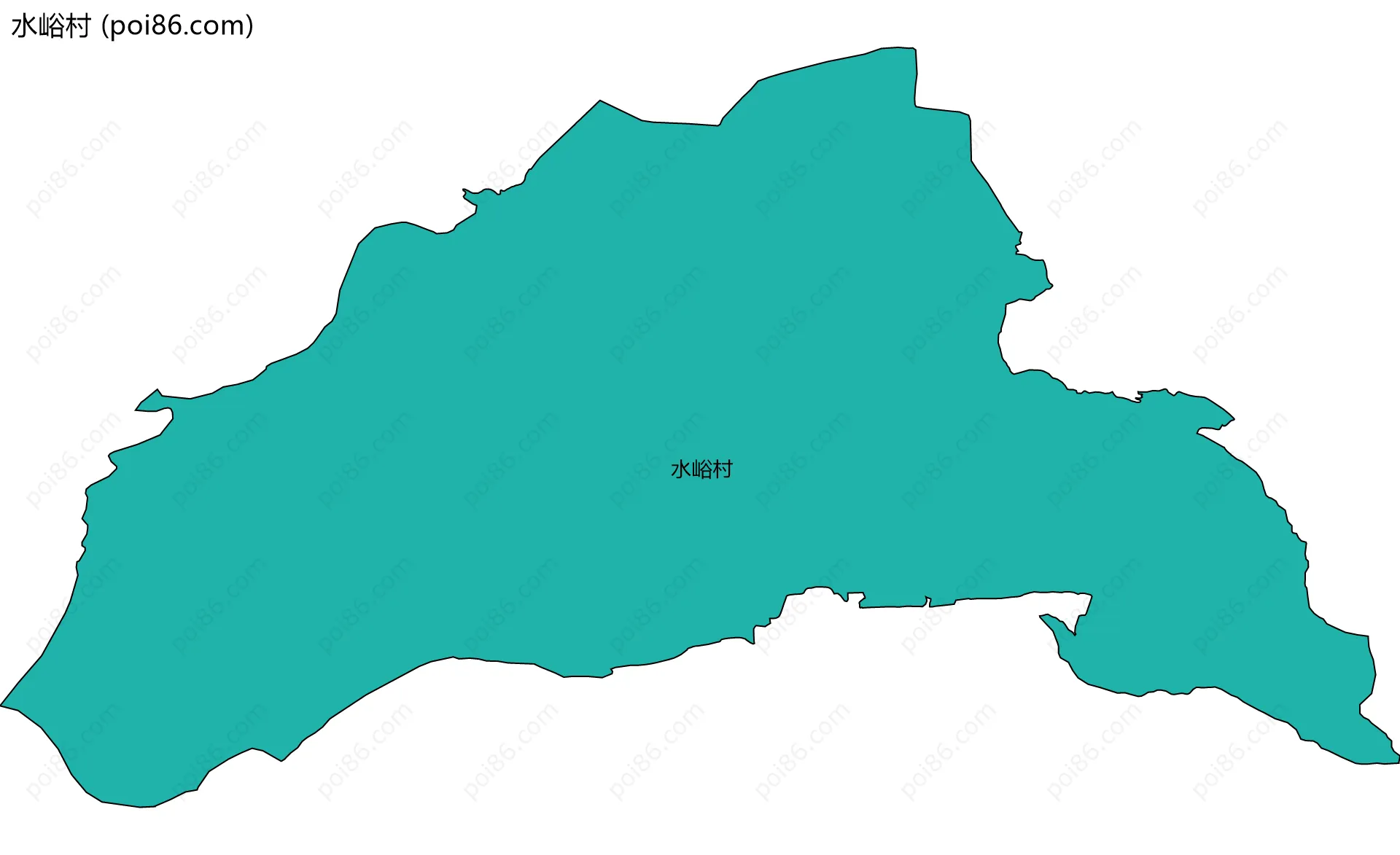 水峪村边界地图