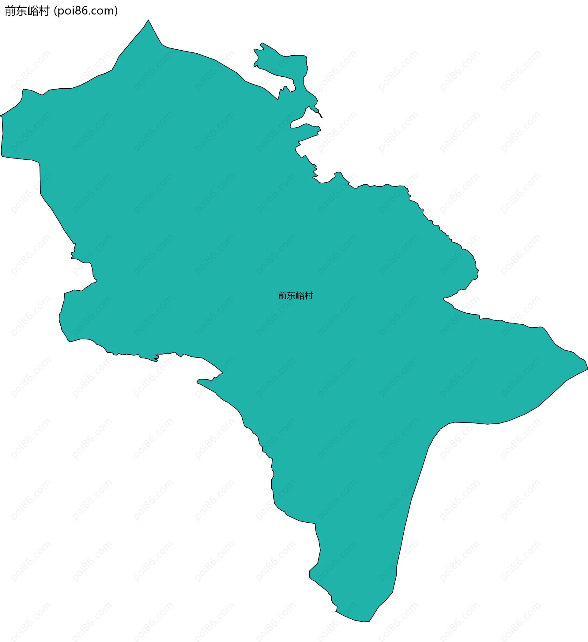 前东峪村边界地图