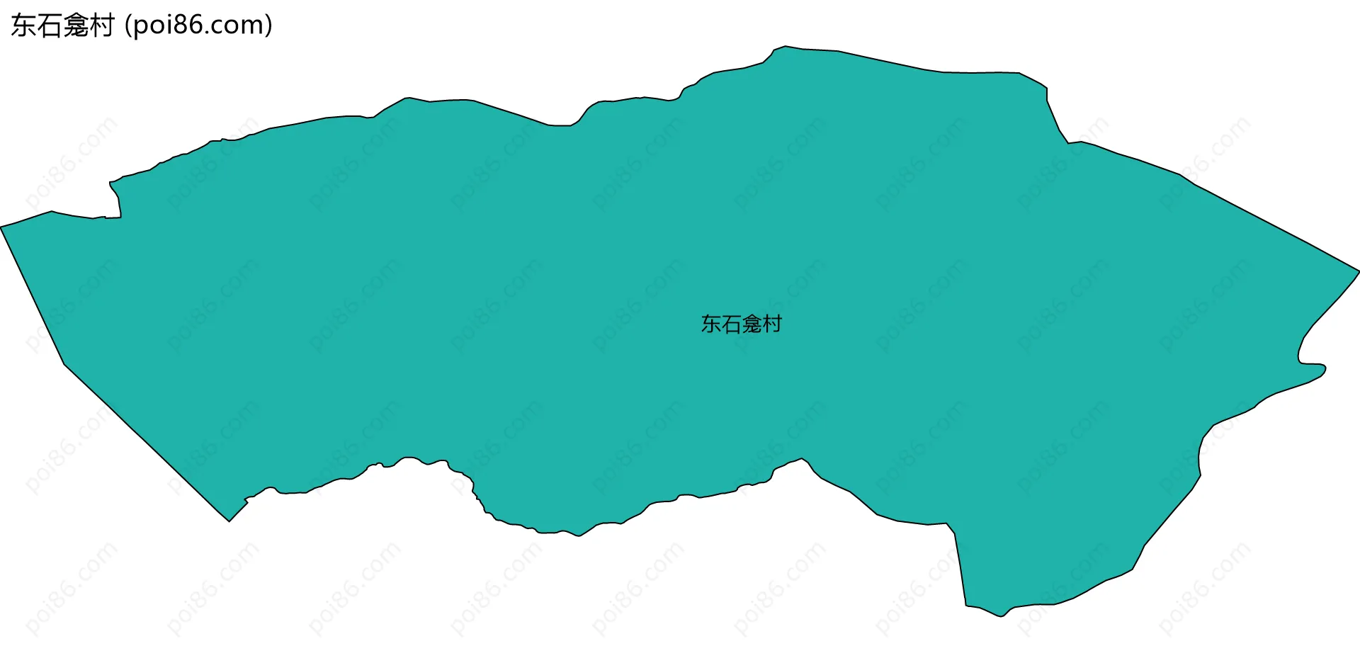 东石龛村边界地图