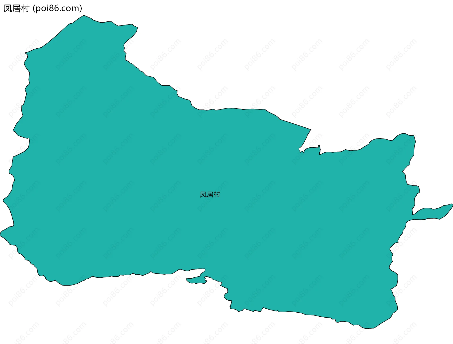 凤居村边界地图