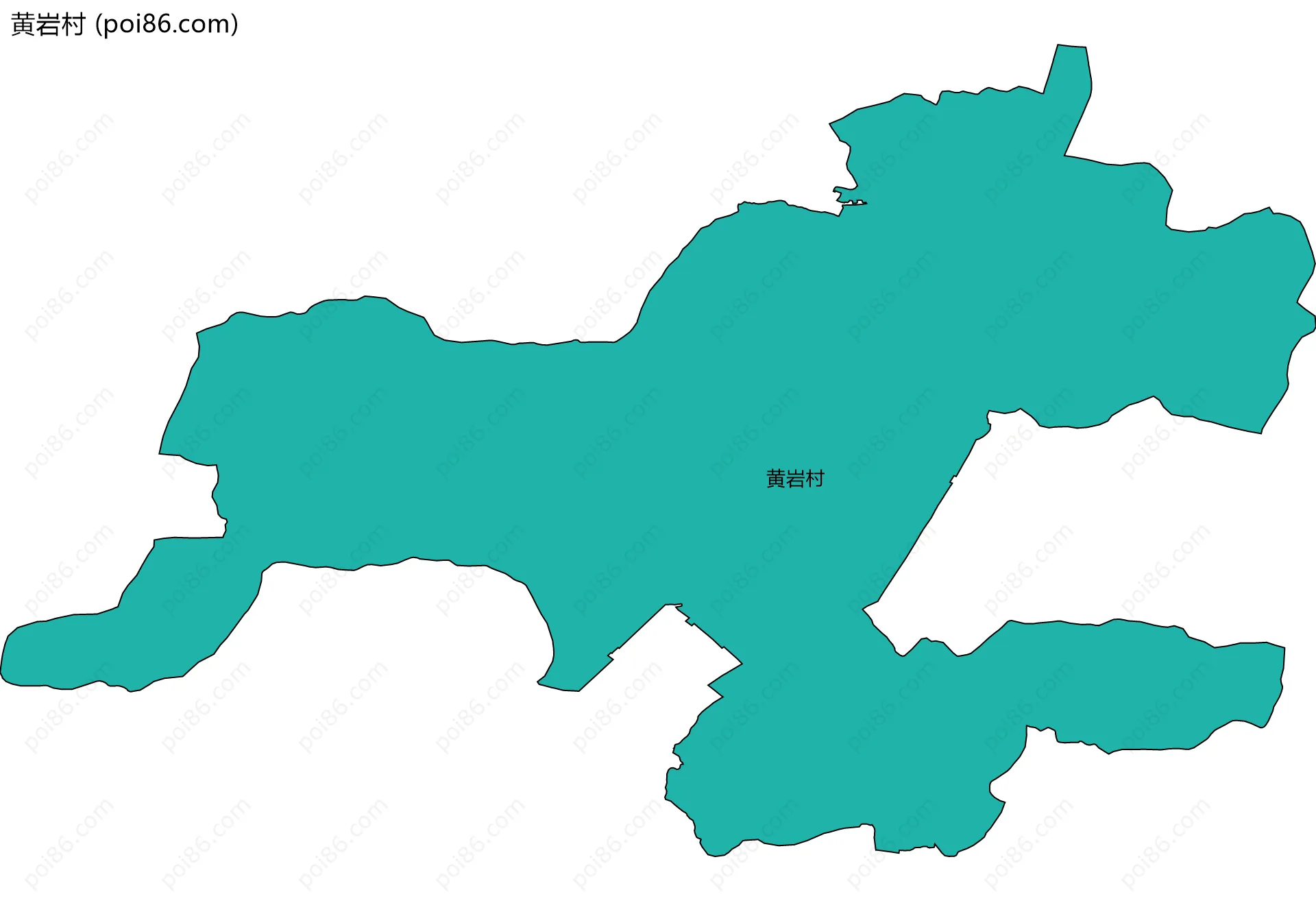 黄岩村边界地图