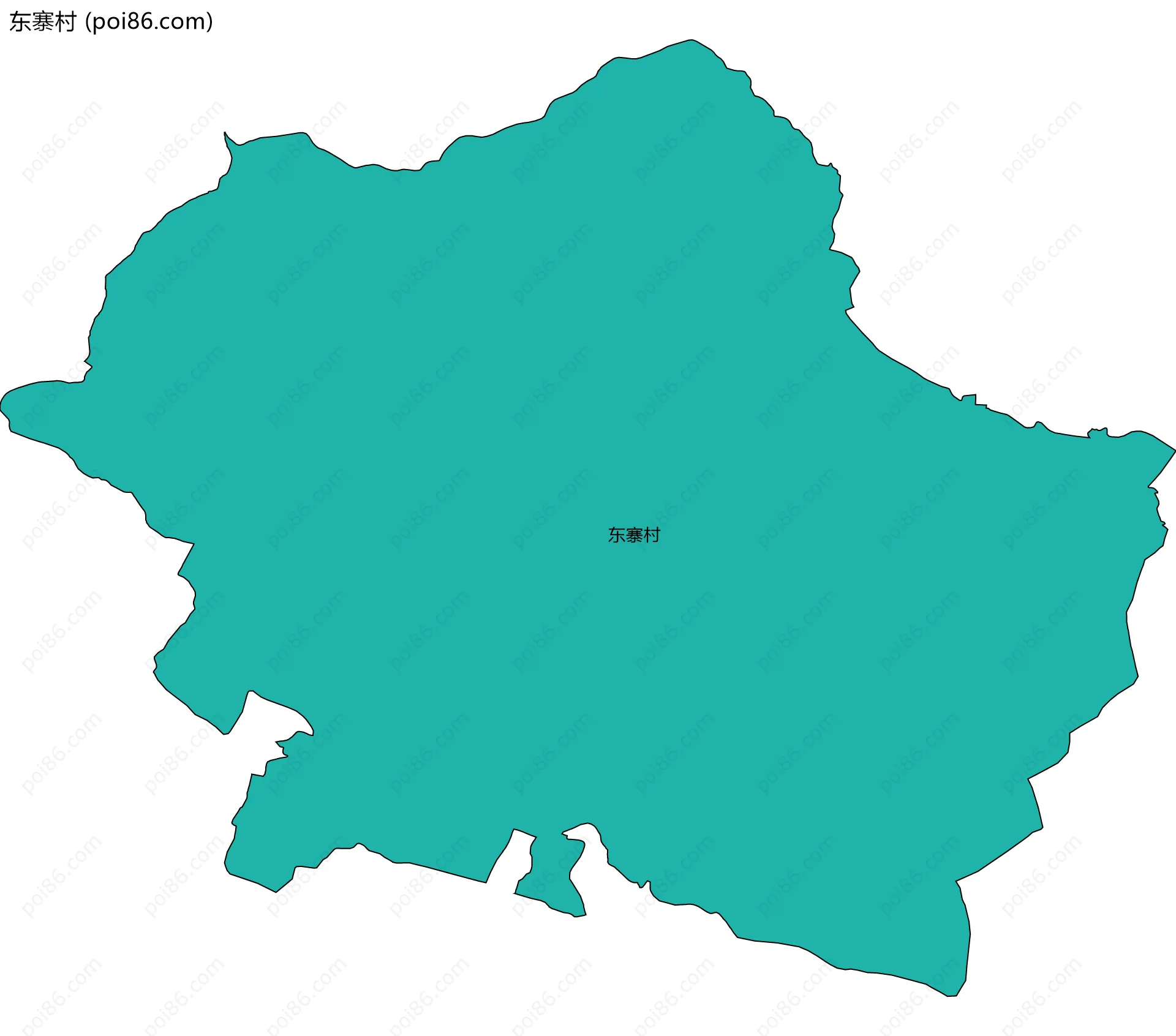 东寨村边界地图