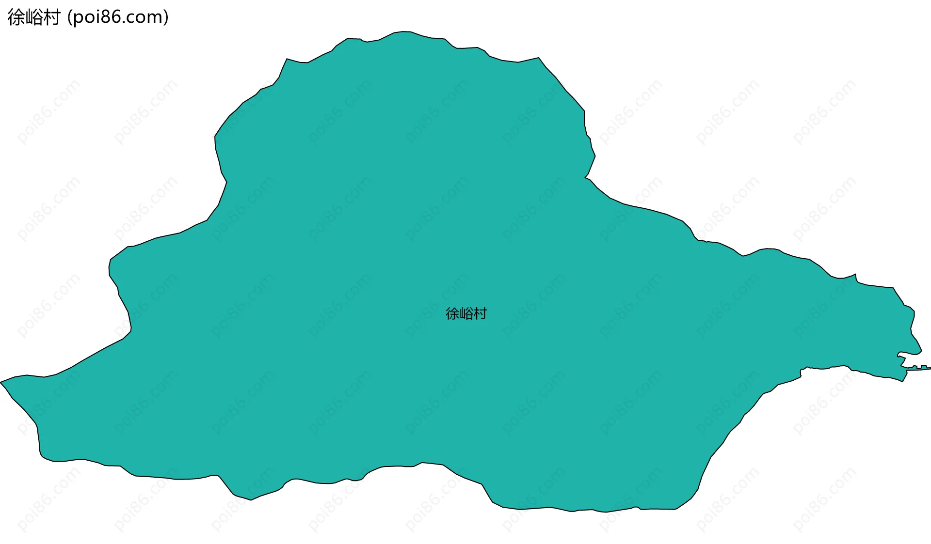 徐峪村边界地图