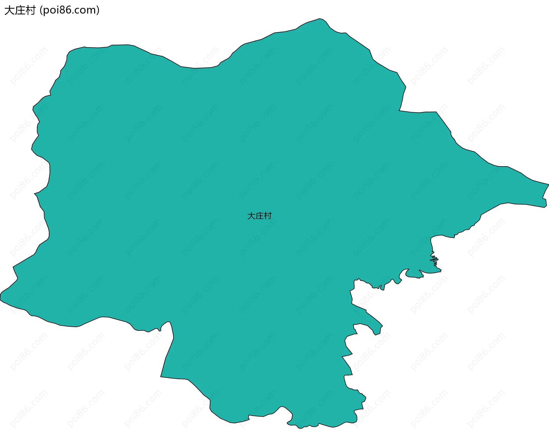 大庄村边界地图
