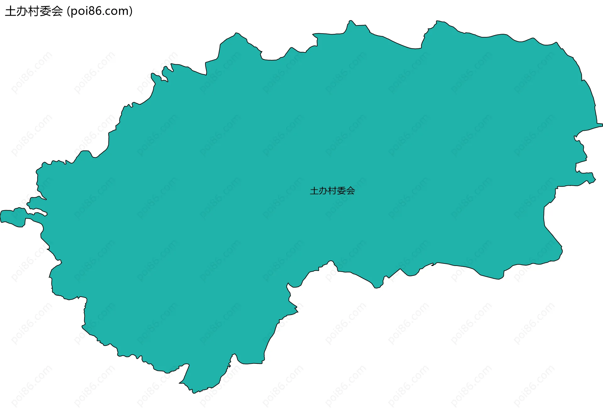 土办村委会边界地图