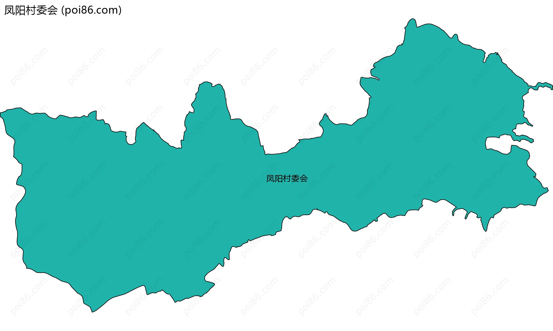 凤阳村委会边界地图