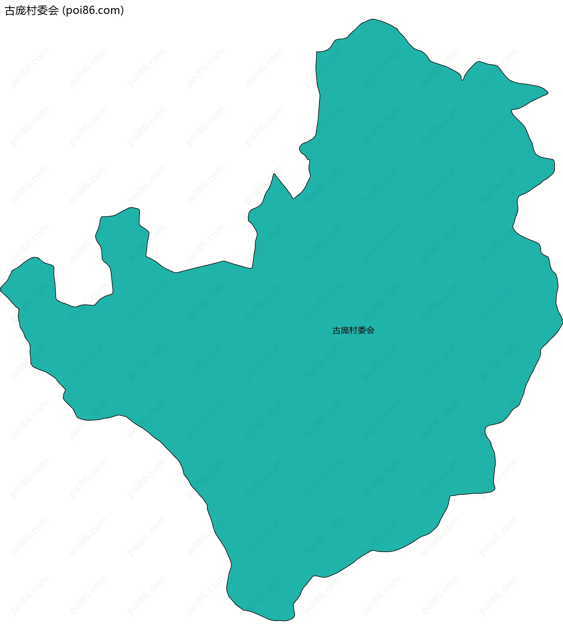 古庞村委会边界地图