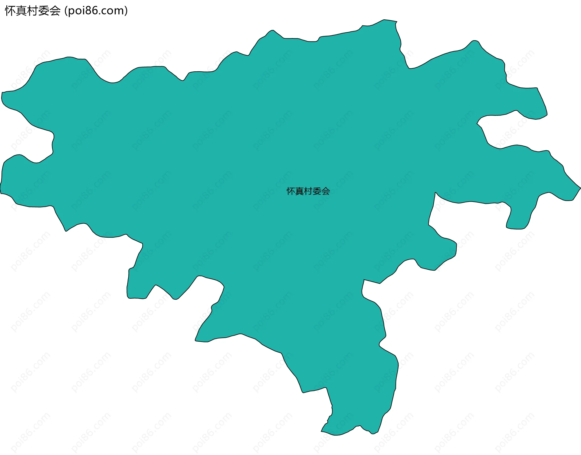 怀真村委会边界地图