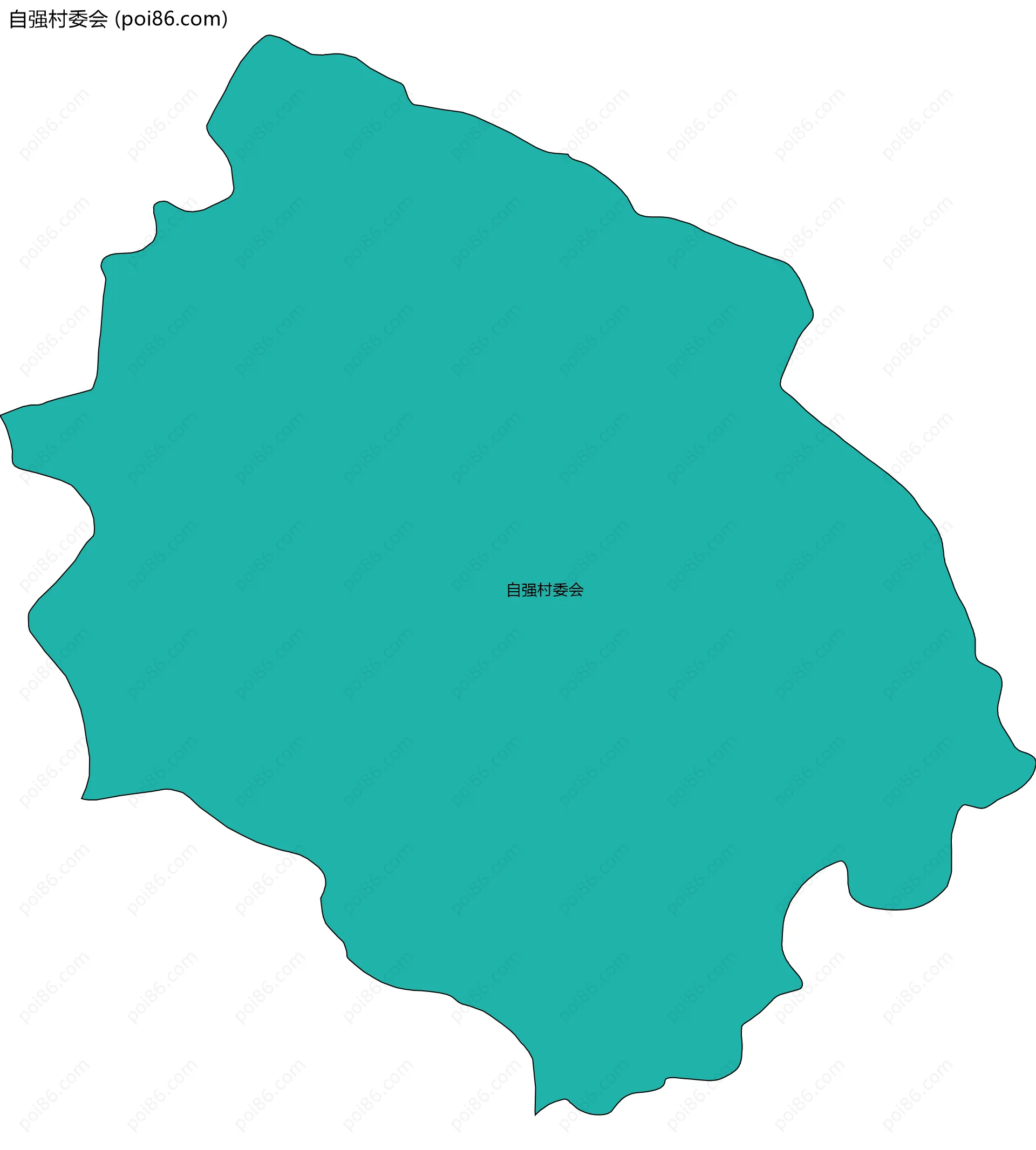 自强村委会边界地图