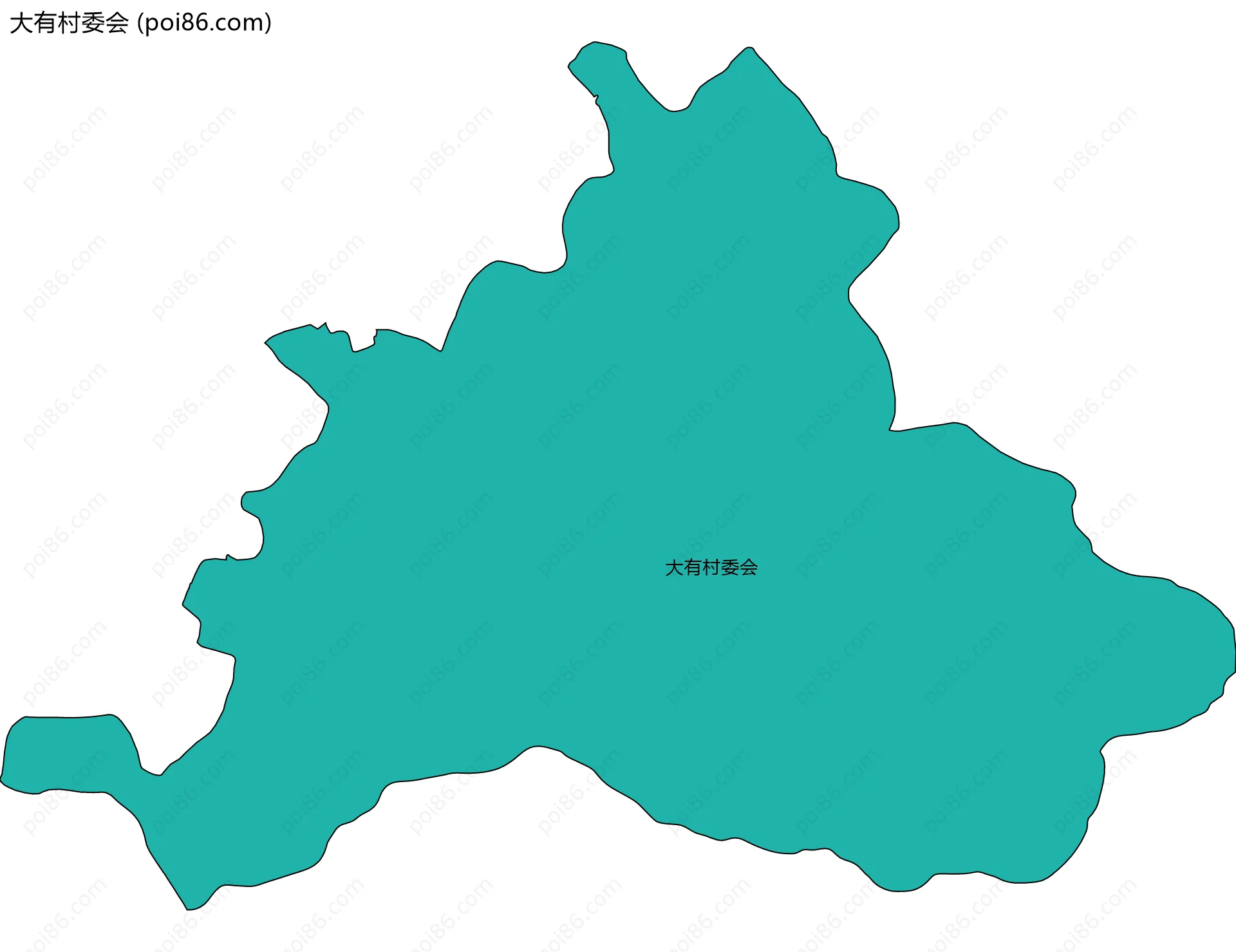 大有村委会边界地图