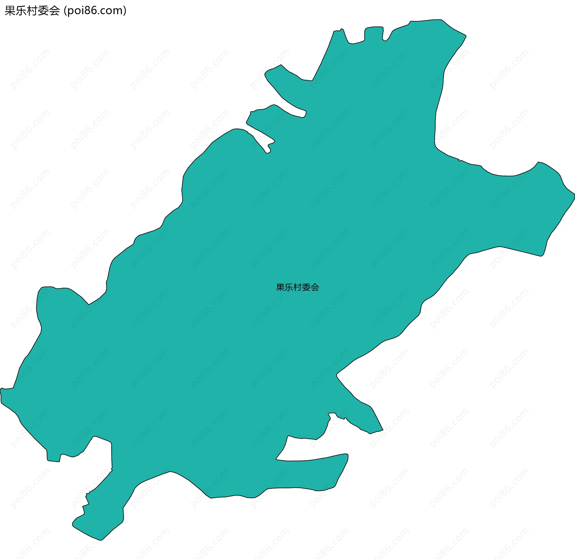 果乐村委会边界地图