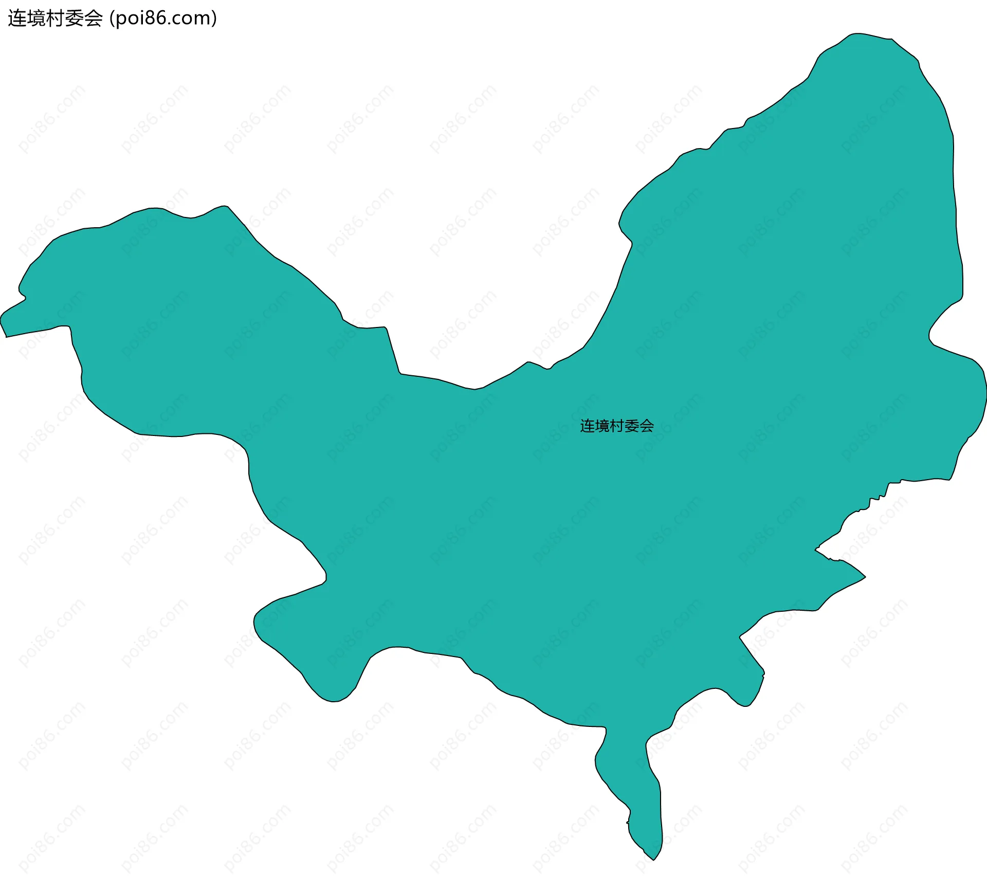 连境村委会边界地图