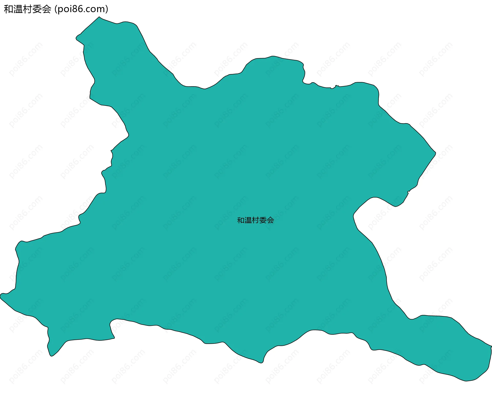 和温村委会边界地图