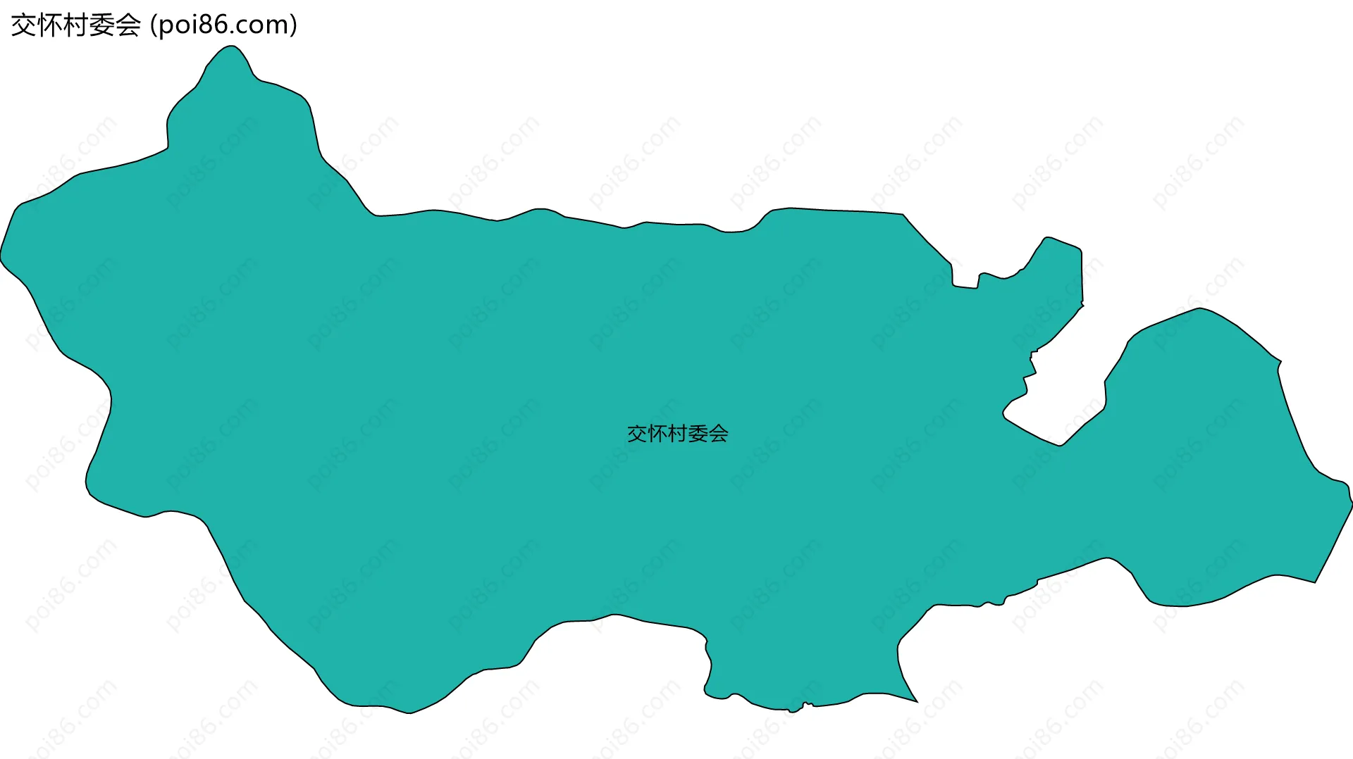 交怀村委会边界地图