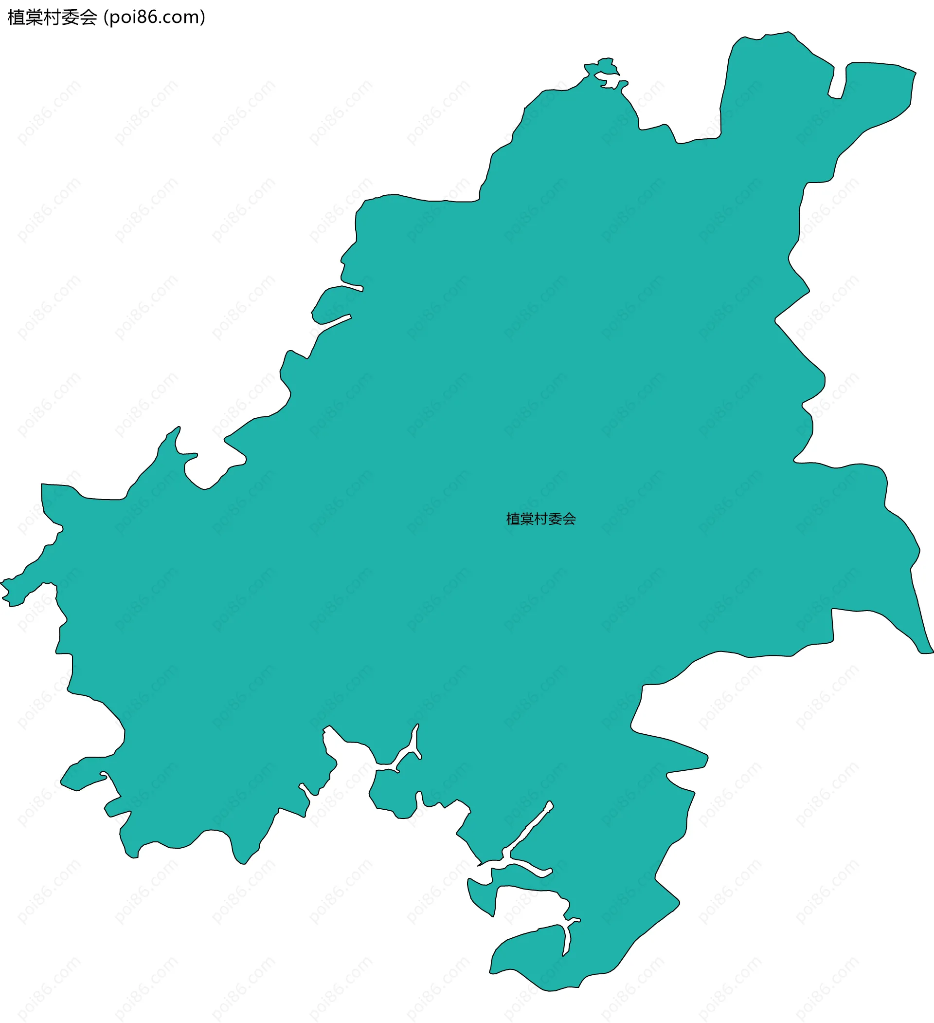 植棠村委会边界地图