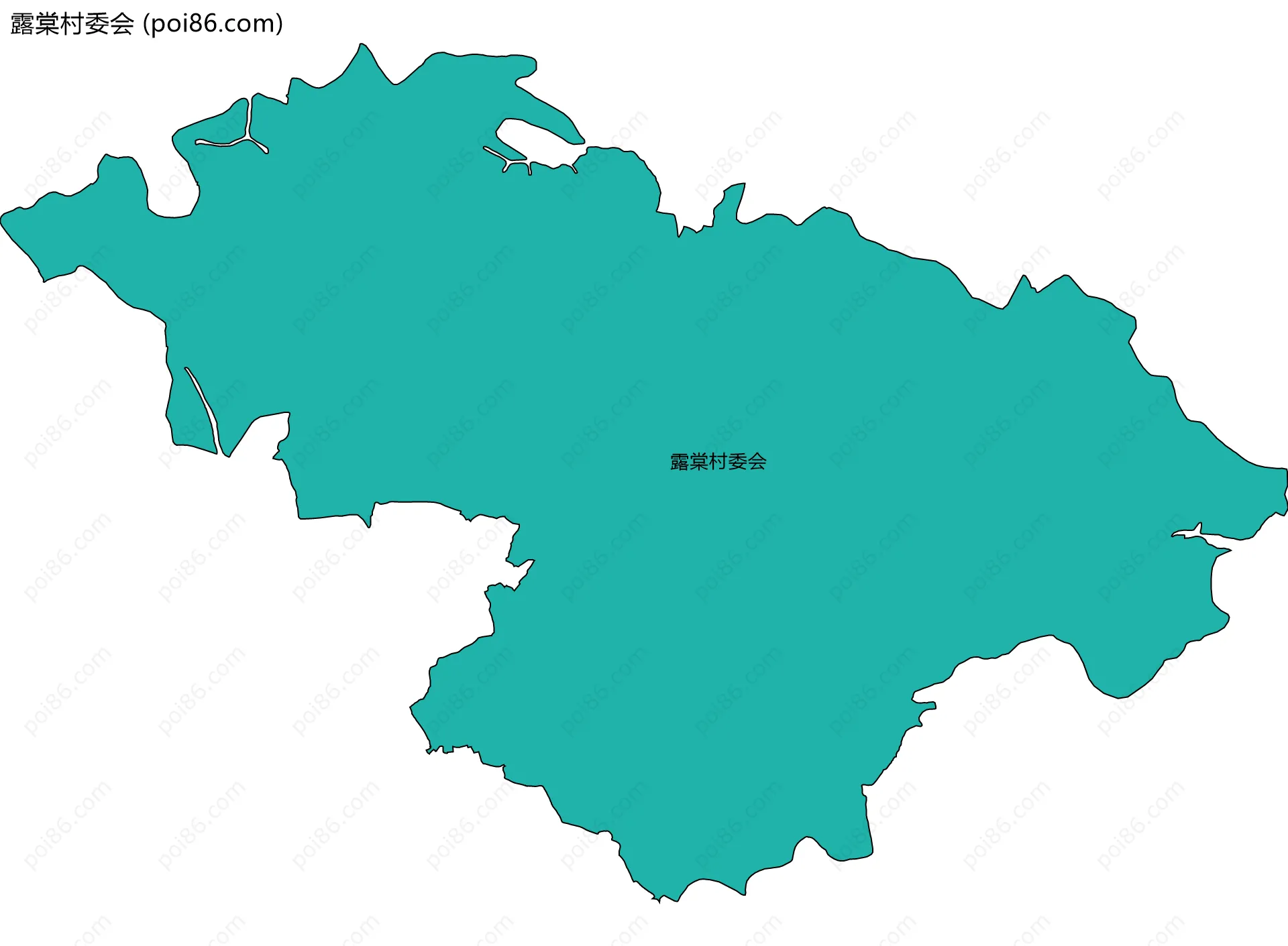 露棠村委会边界地图