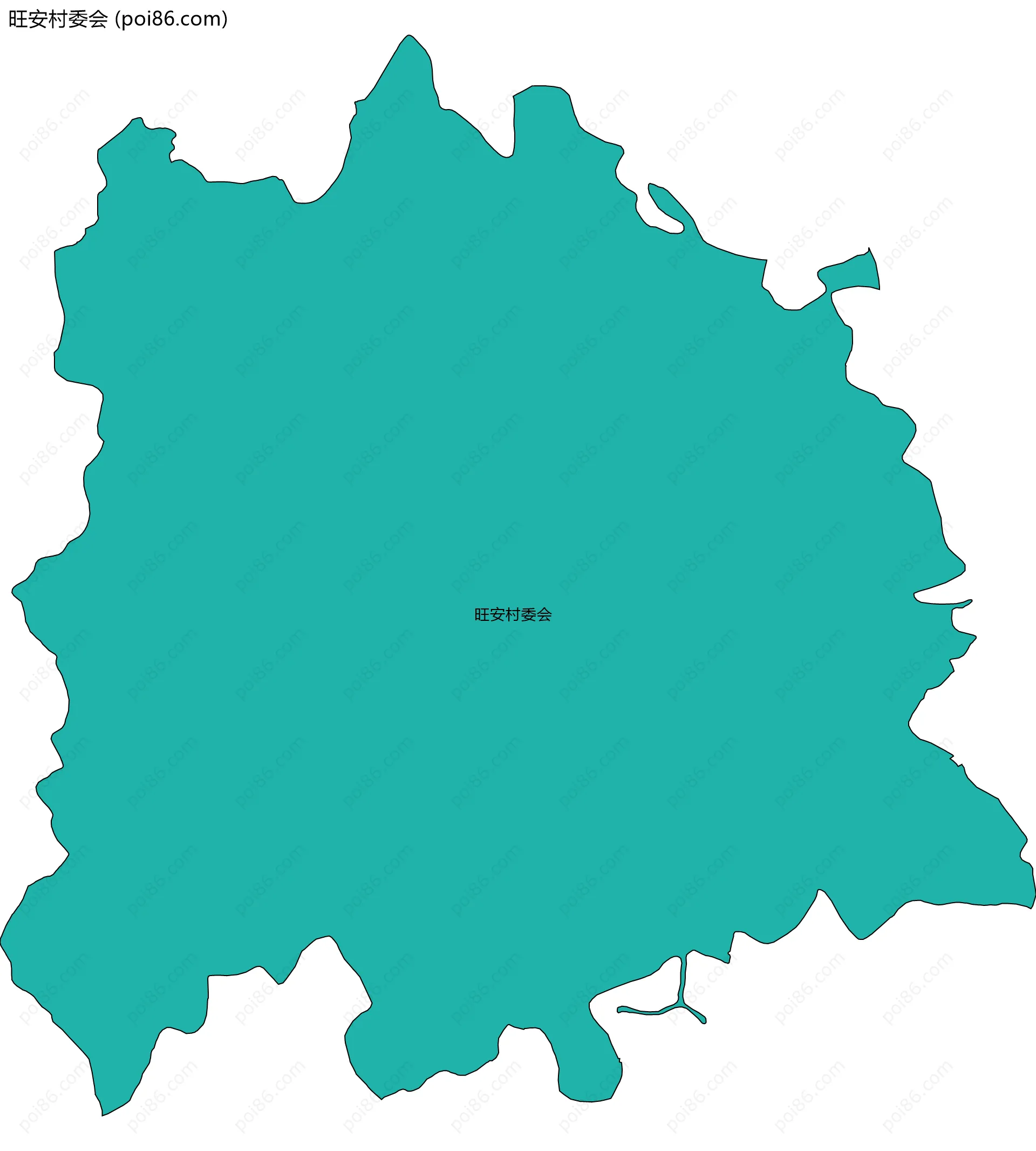 旺安村委会边界地图