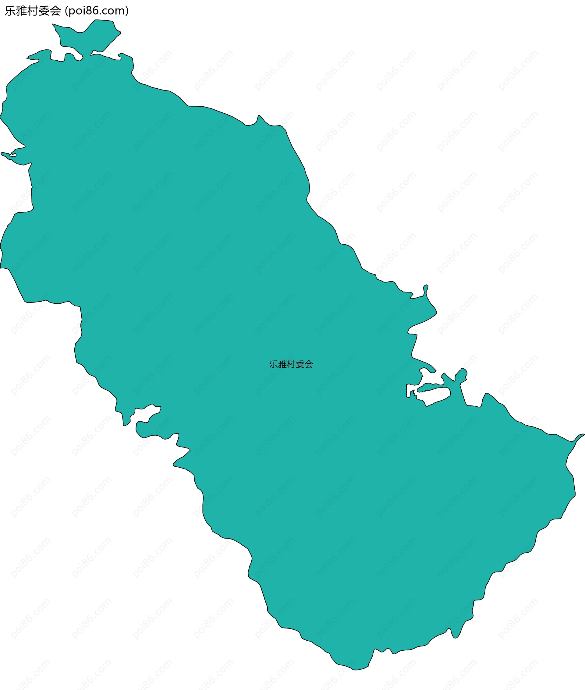 乐雅村委会边界地图