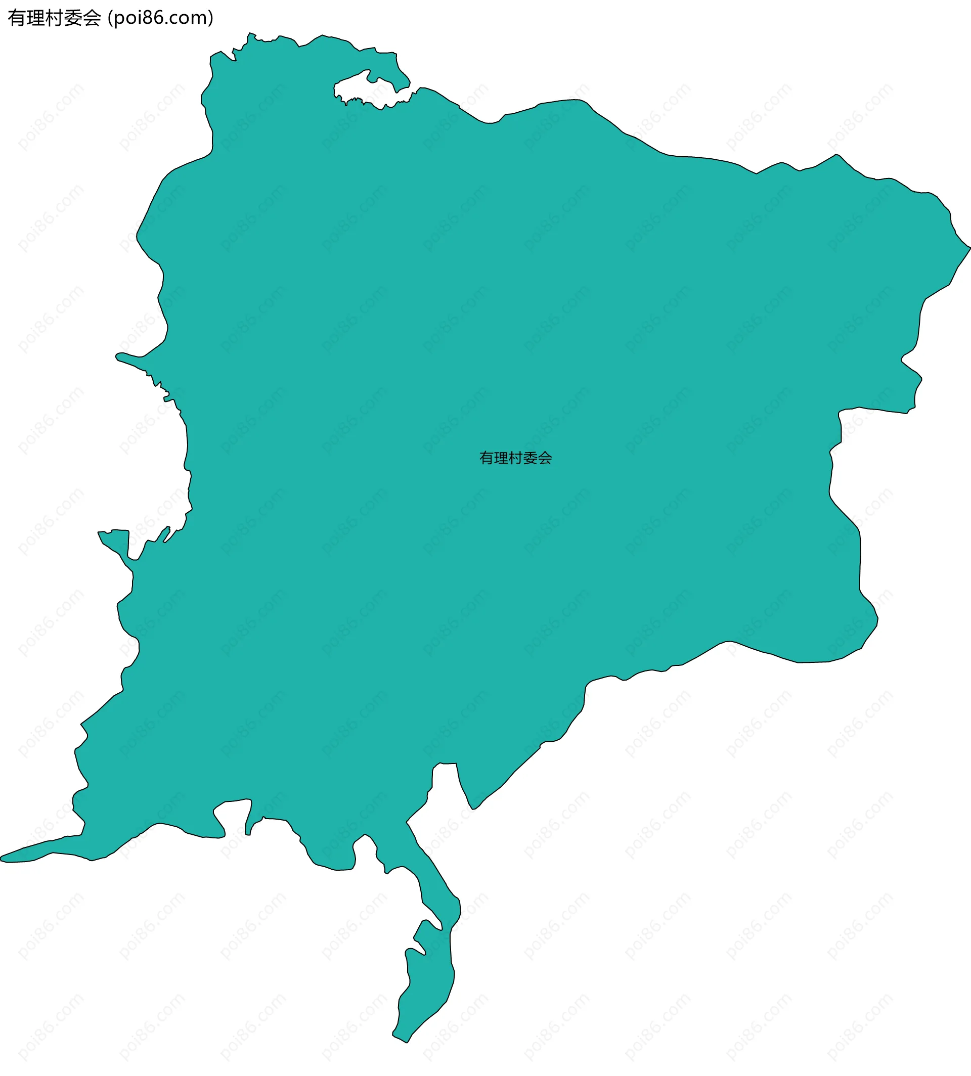 有理村委会边界地图