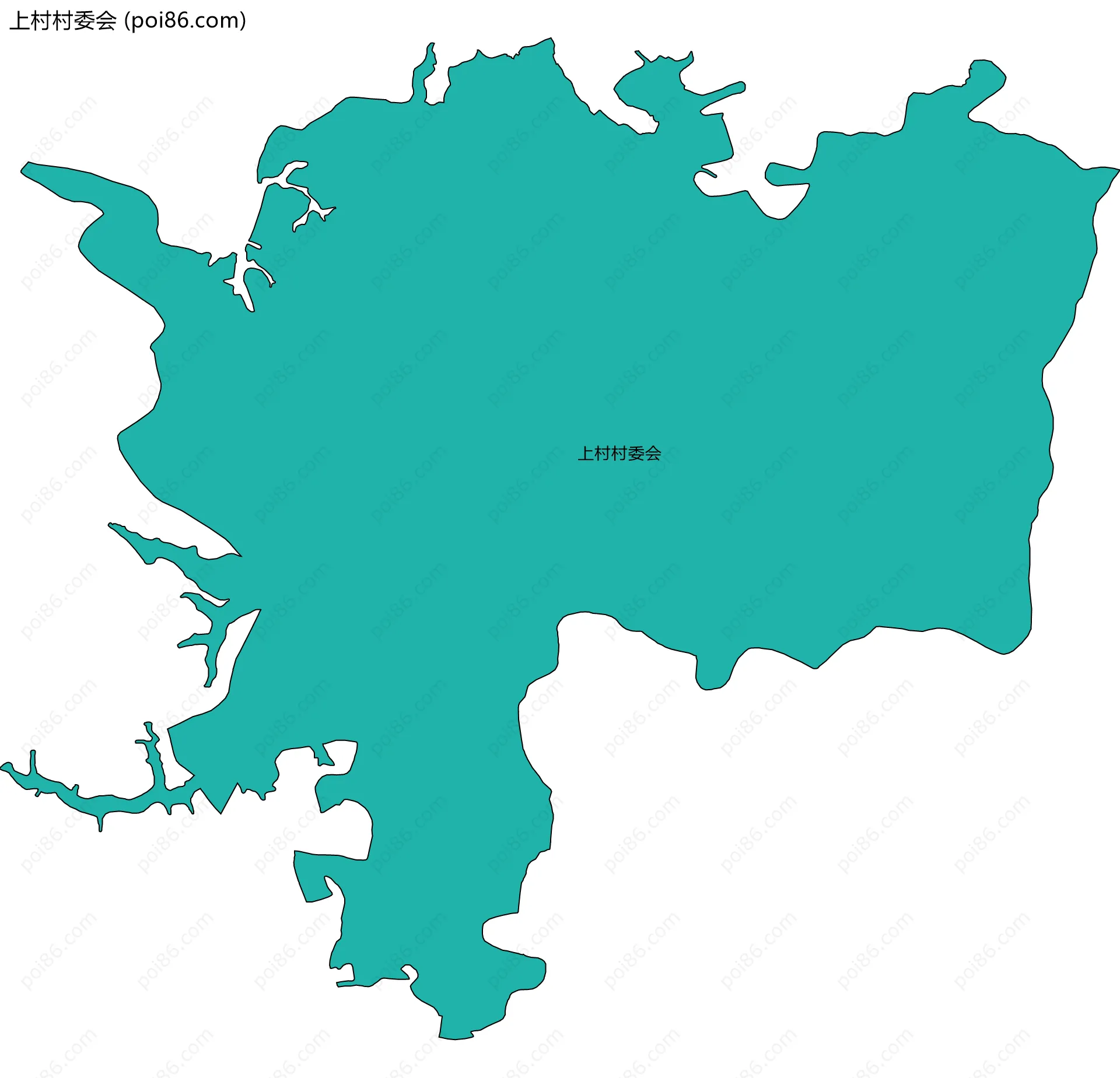 上村村委会边界地图