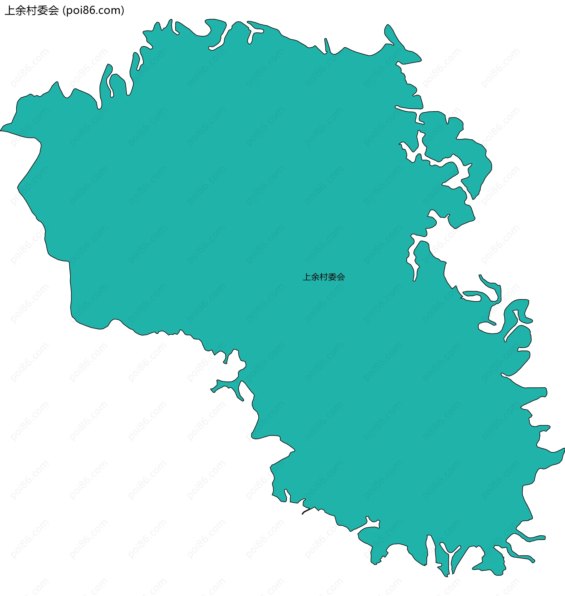 上余村委会边界地图