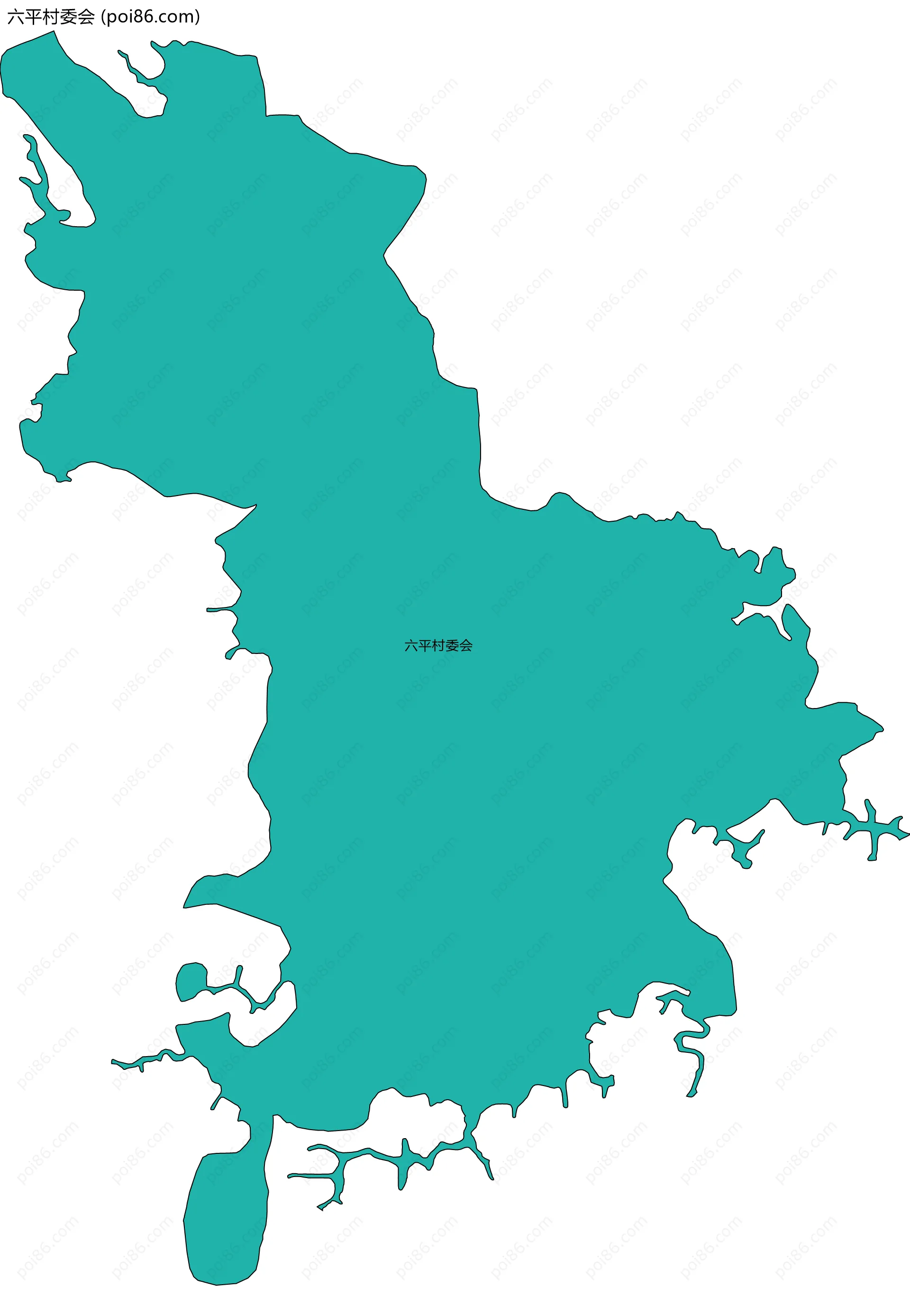 六平村委会边界地图