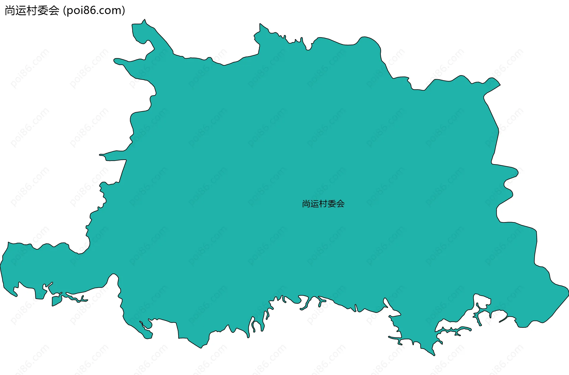 尚运村委会边界地图