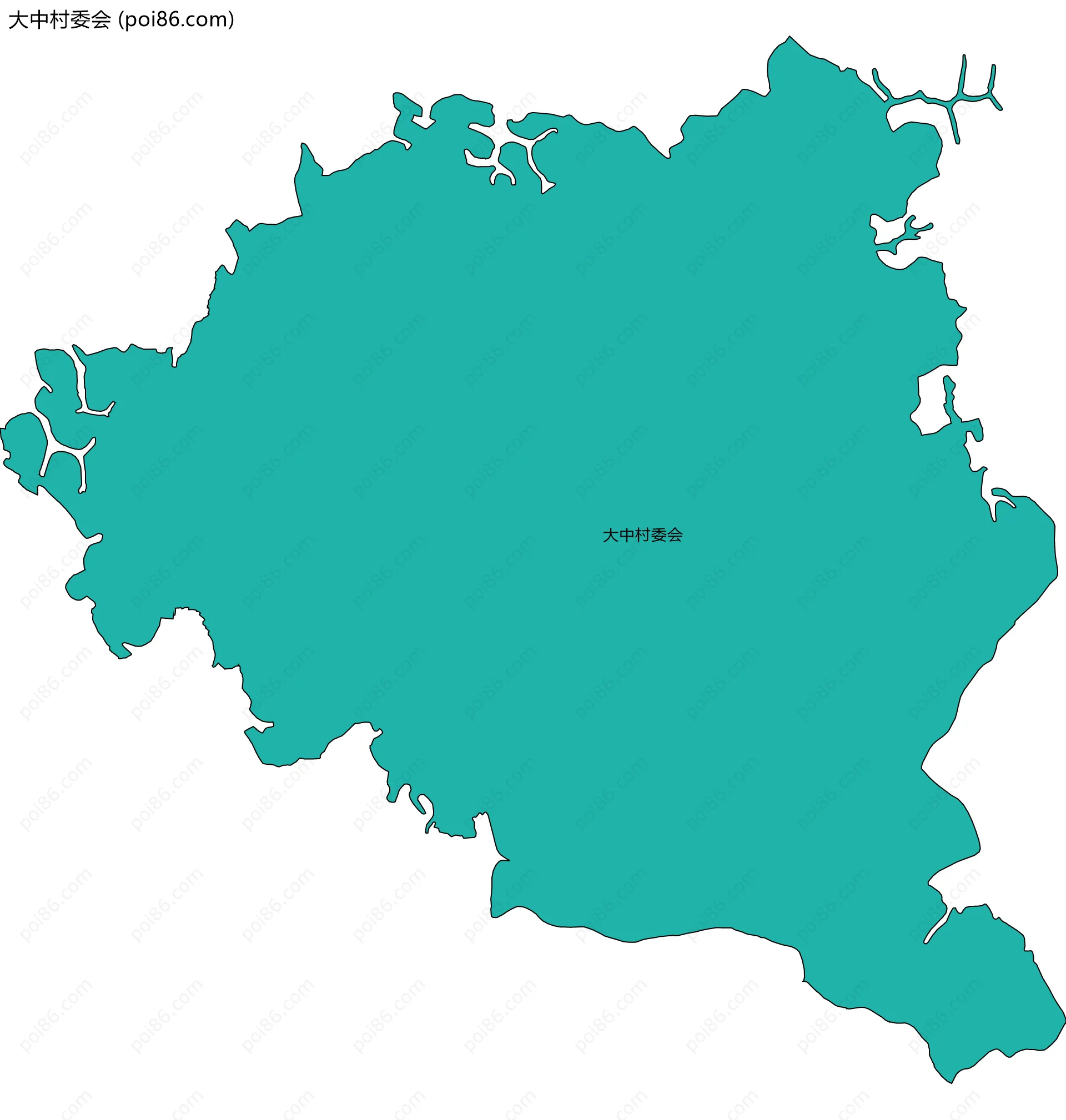 大中村委会边界地图