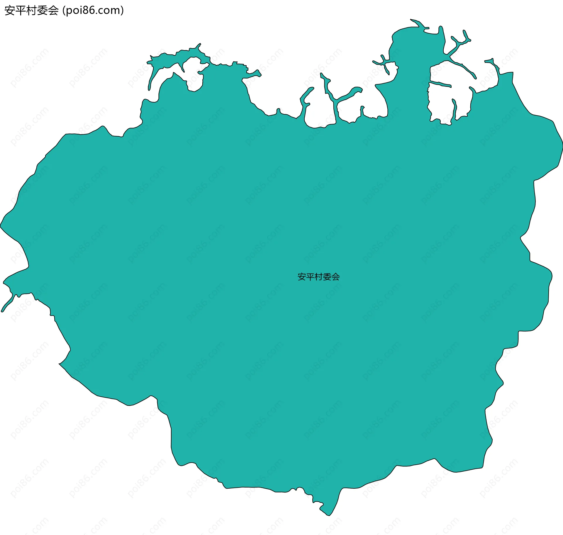 安平村委会边界地图